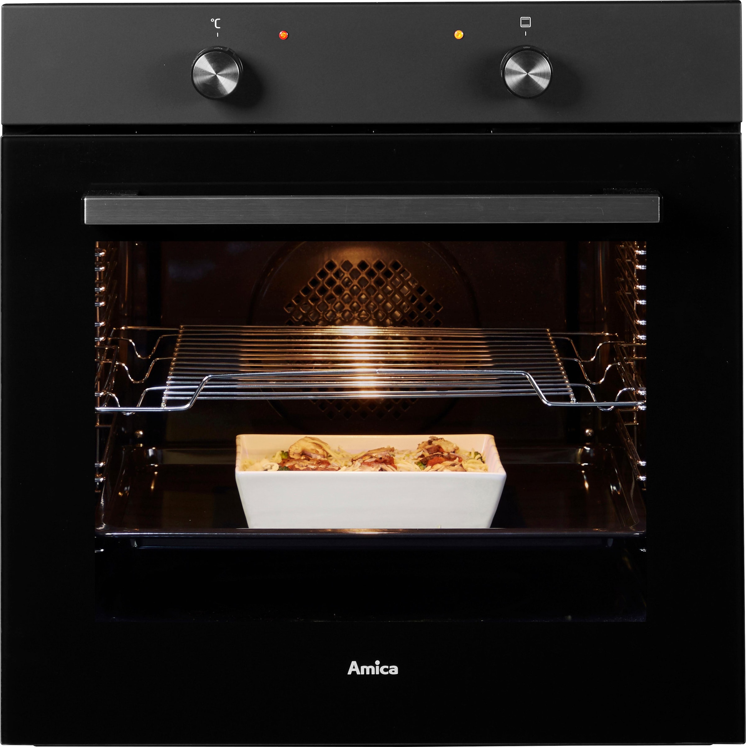 Amica Einbaubackofen  »EBX 947 600 SM«, mit Teleskopauszug nachrüstbar, Simple Steam, Extra großer Backofeninnenraum.