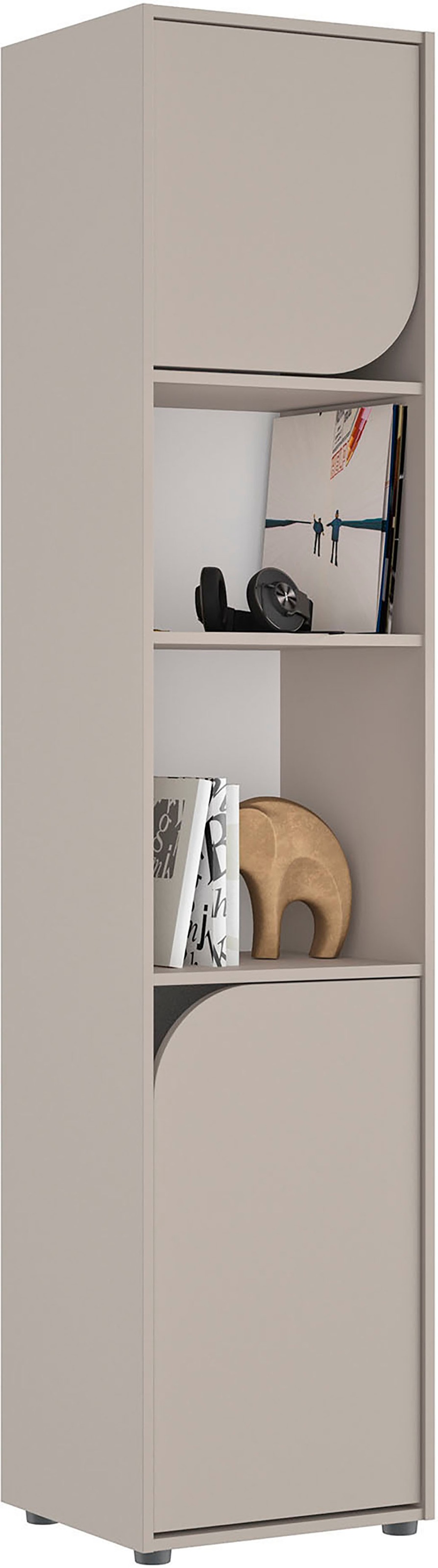 Gami Kleiderschrank »2-türiges Bücherregal«, Ein sehr funktioneller Schrank mit Regal.