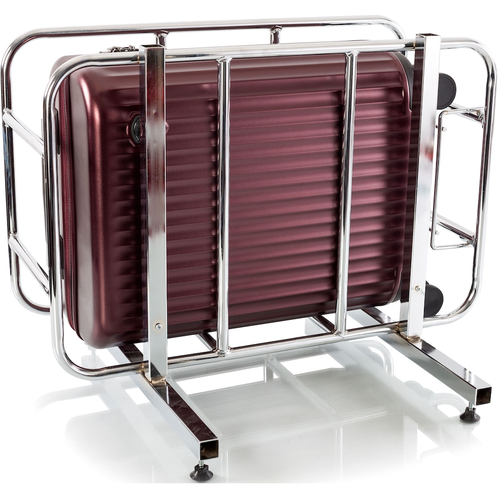 Heys Hartschalen-Trolley »Smart Luggage®, 53 cm, Burgund«, 4 Rollen