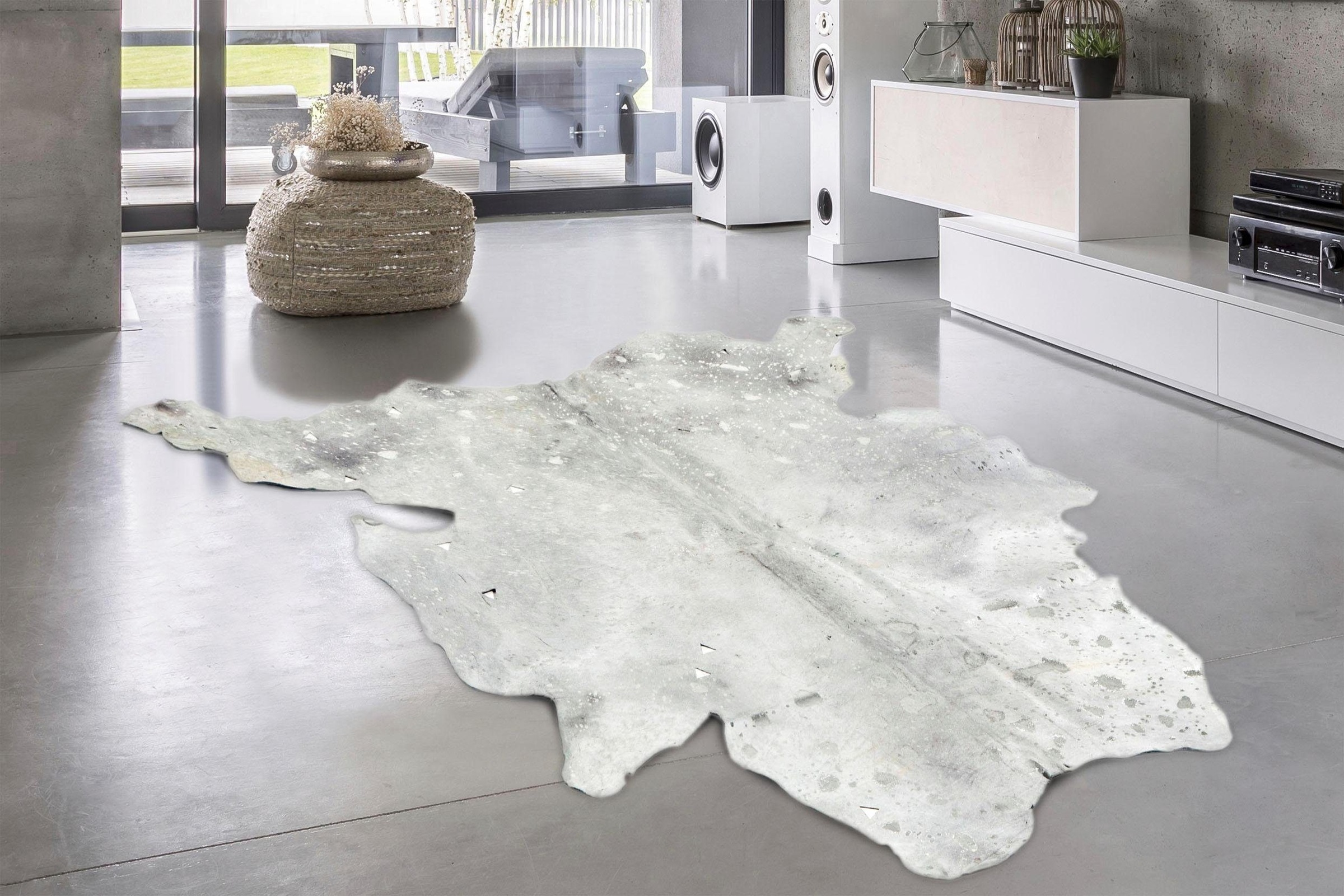calo-deluxe Fellteppich »Toro 250«, fellförmig, 12 mm Höhe, echtes Rinderfell, Wohnzimmer