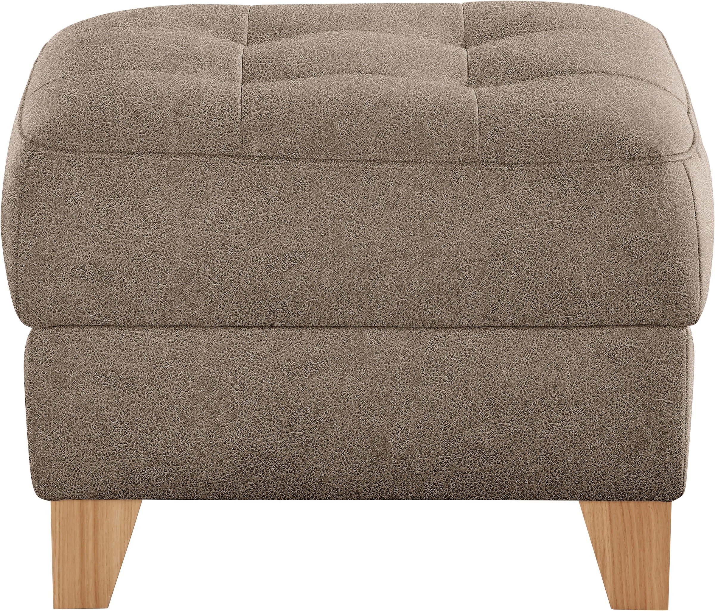 exxpo - sofa fashion Hocker »Elio bequemer Sitzkomfort und aufwendiger Detailverarbeitung«, mit Staufach unter der Sitzfläche