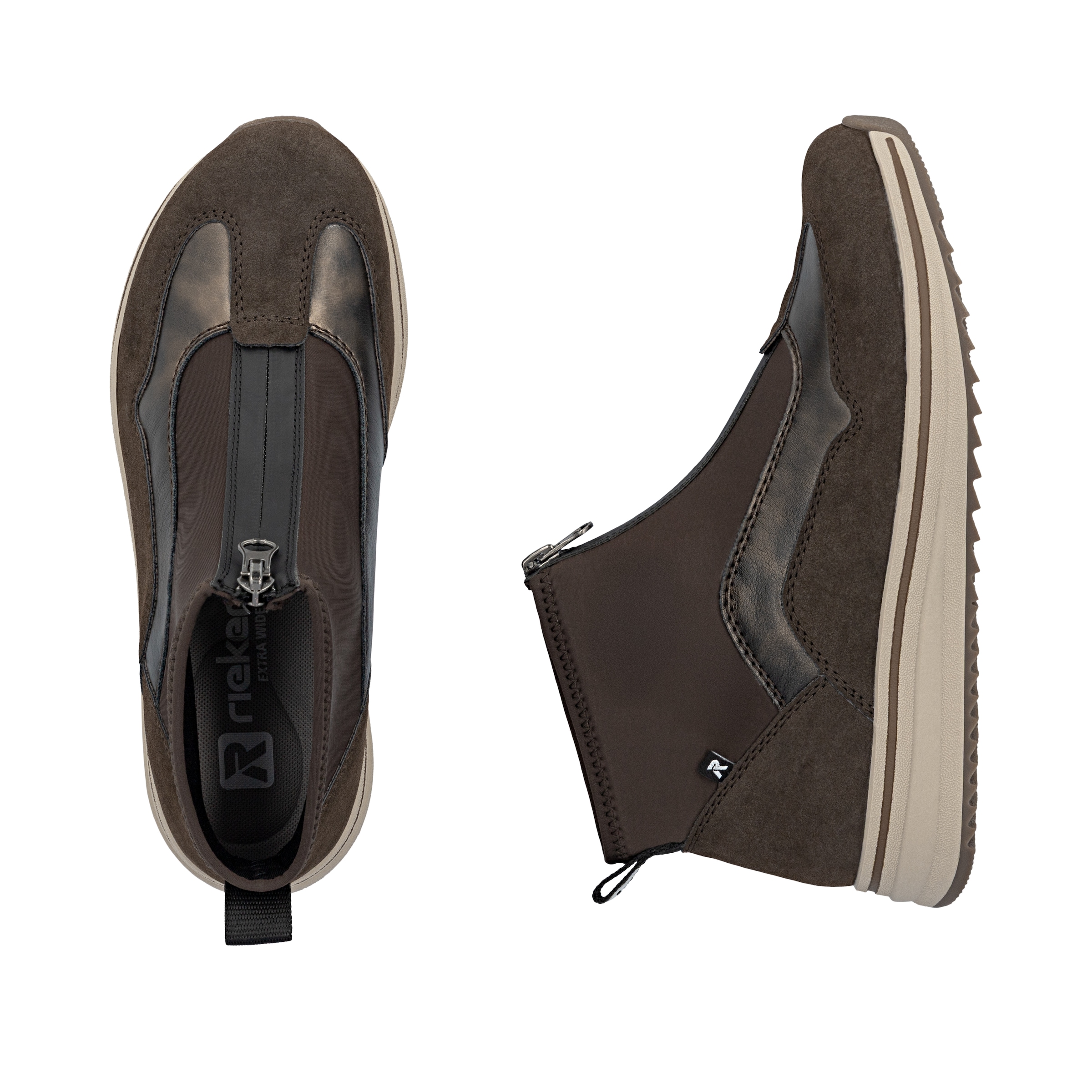 Rieker Sneakerboots  Stiefelette, High-Top Sneaker mit Reißverschluss vorne