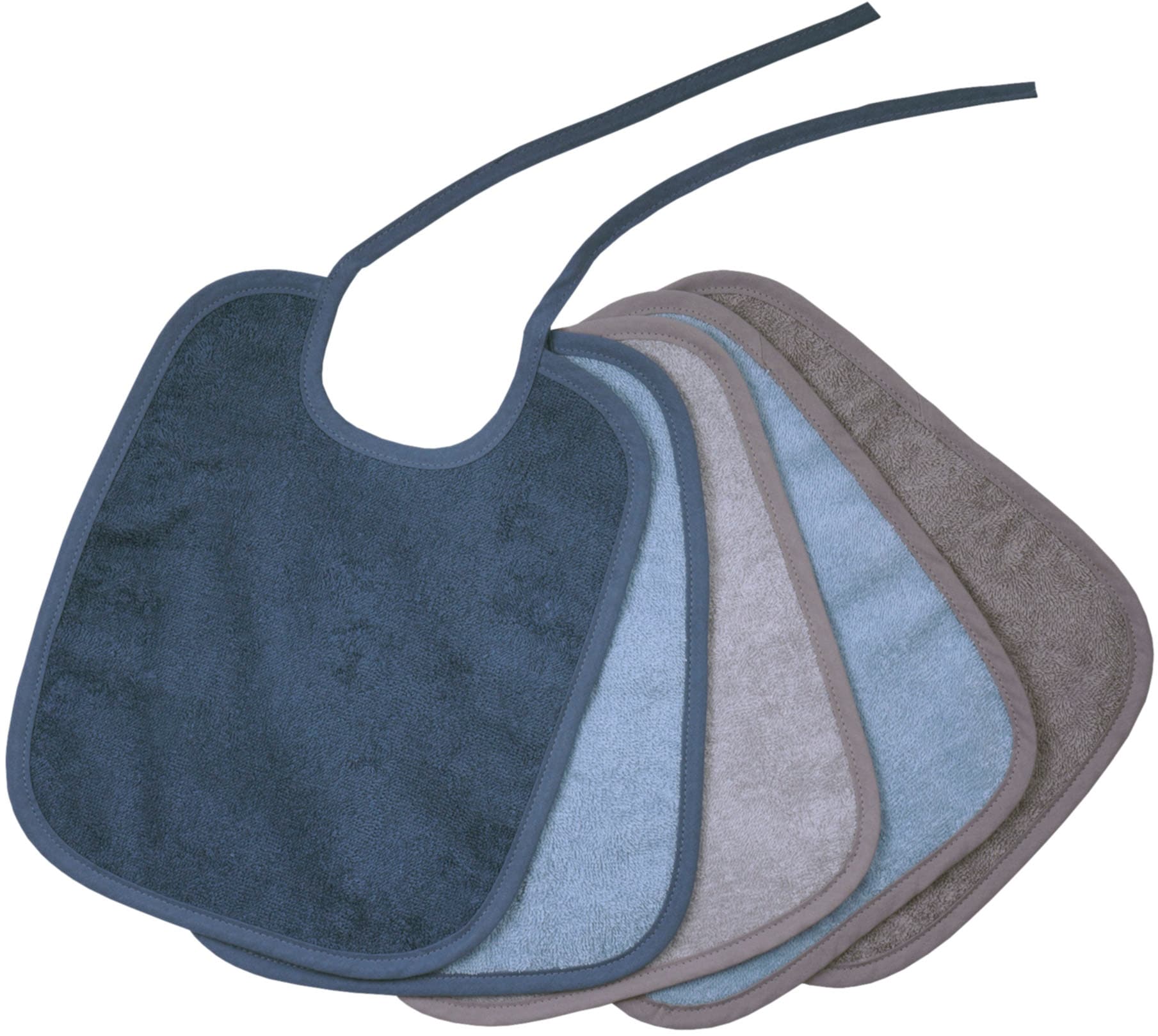 Wörner Lätzchen »Bindelätzchen 5er Pack 25x30 cm« 5 Stk. tlg. großes Set, maschinenwaschbar, trocknergeeignet