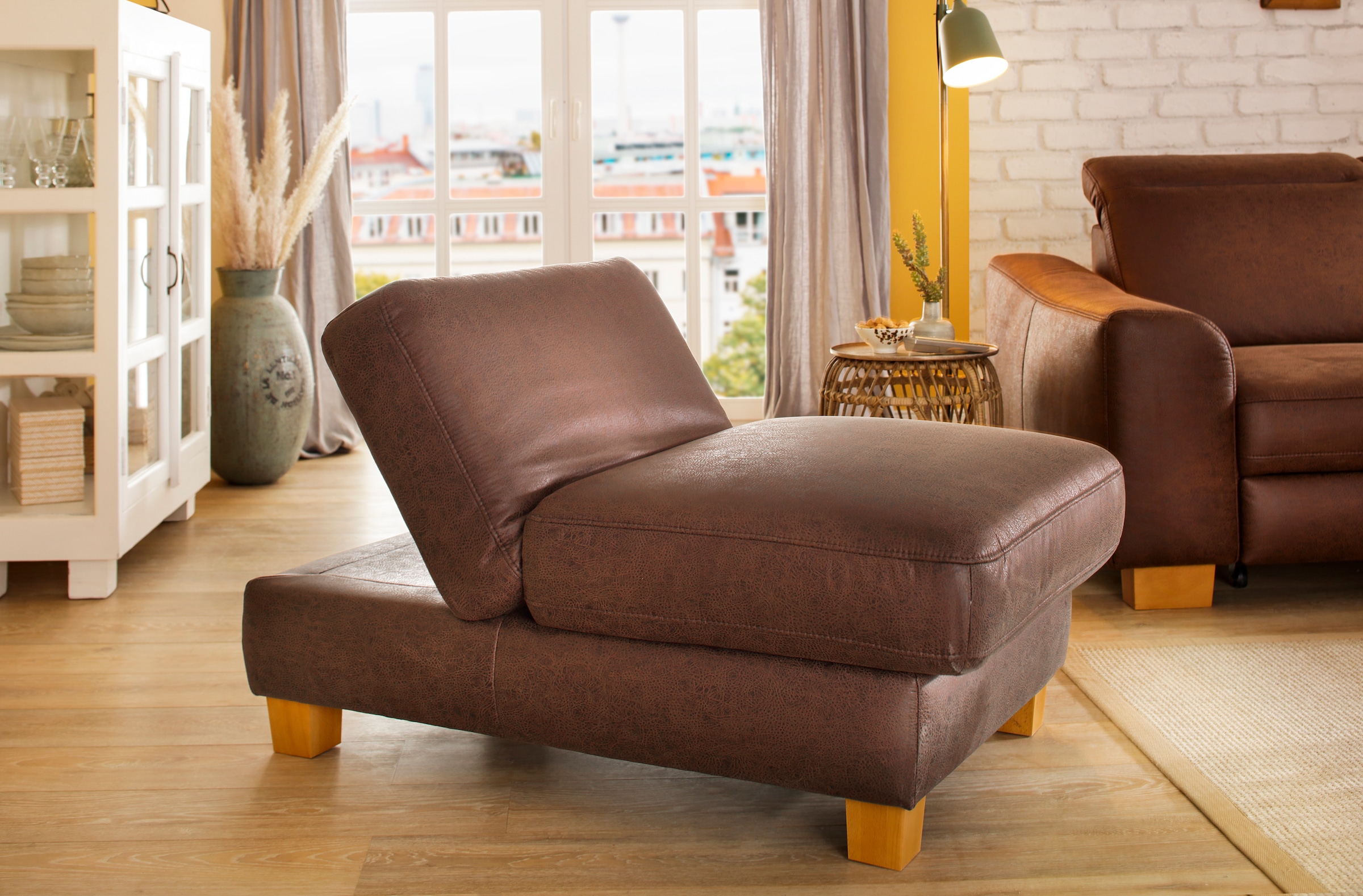 Home affaire Polsterhocker »Dundee«, mit Klappfunktion - wie ein Sessel nutzbar