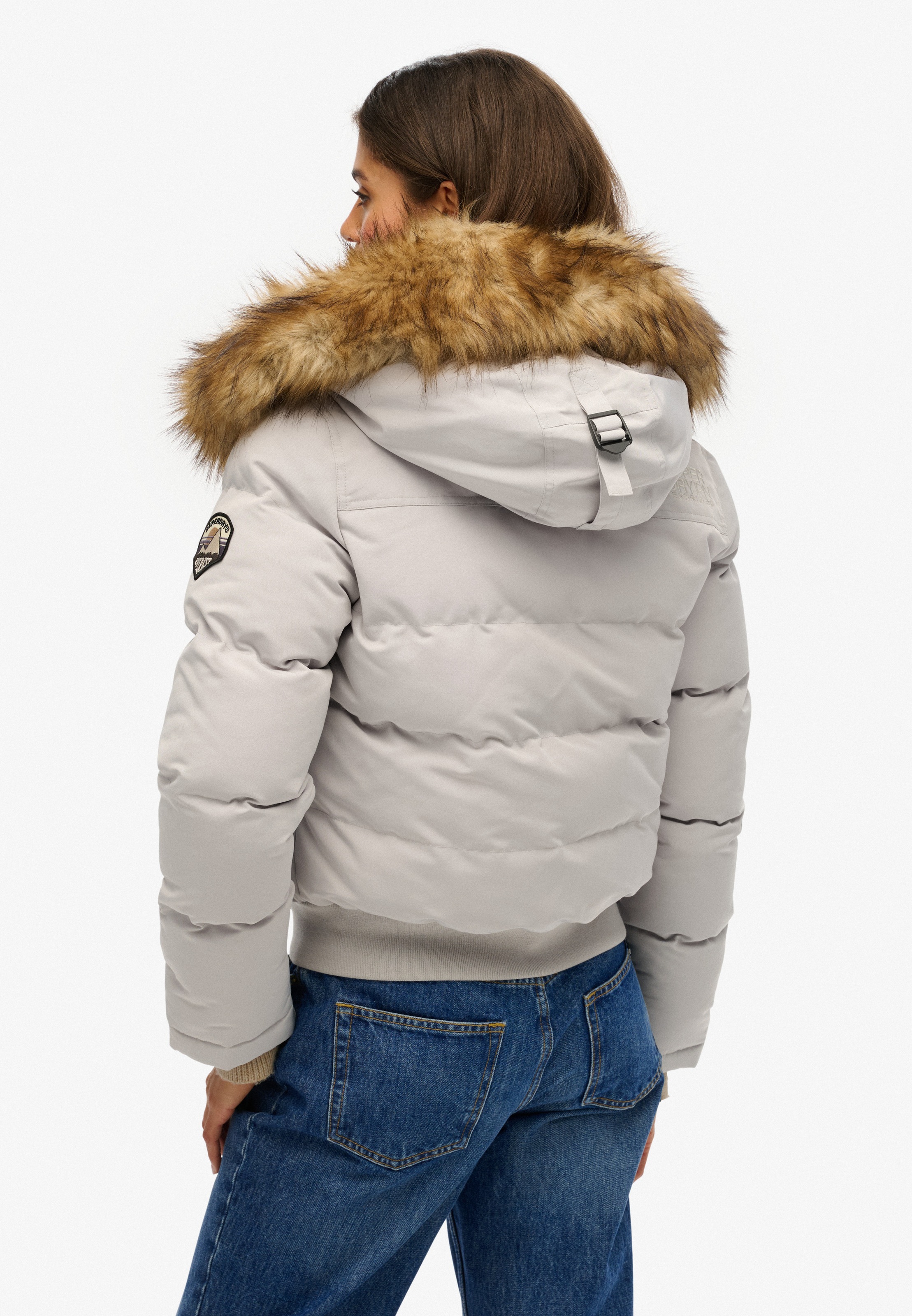 Superdry Steppjacke »EVEREST HOODED BOMBER JKT«, mit Kapuze