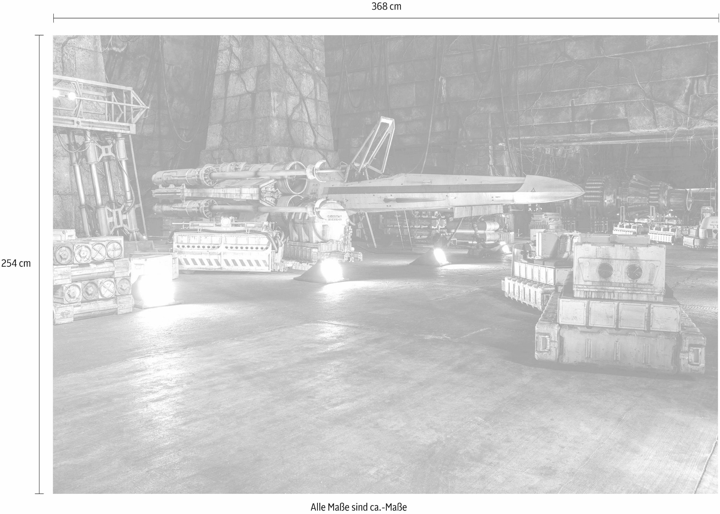 Komar Fototapete »Star Wars – Rebel Base«, 368x254 cm (Breite x Höhe), inklusive Kleister