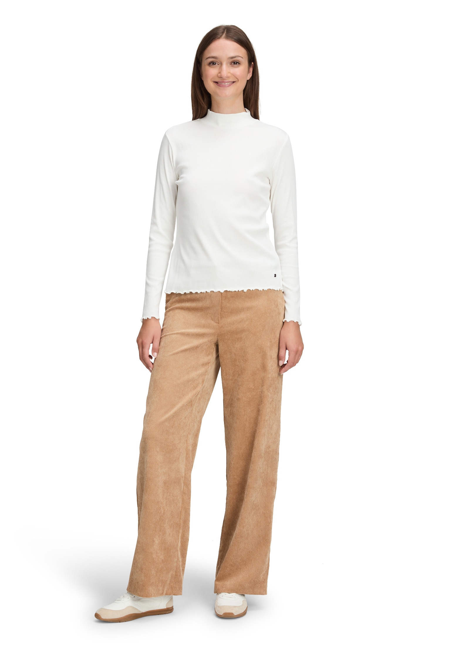 Betty&Co Langarmshirt »Langarm-Shirt mit Rippenstruktur«