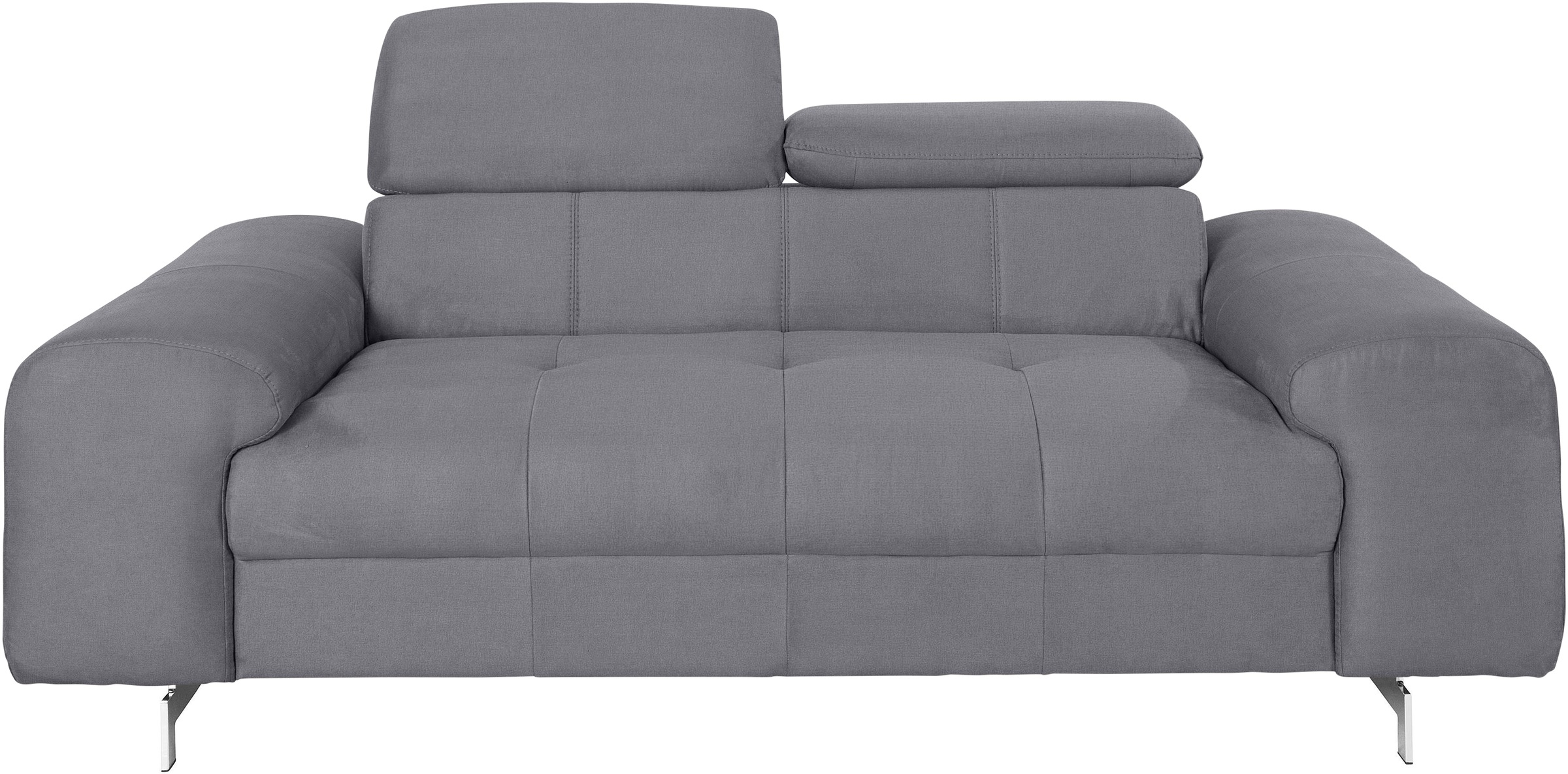 COTTA 2-Sitzer »Chef«, Big-Sofa mit Kopfteilverstellung, edle Metallkufen