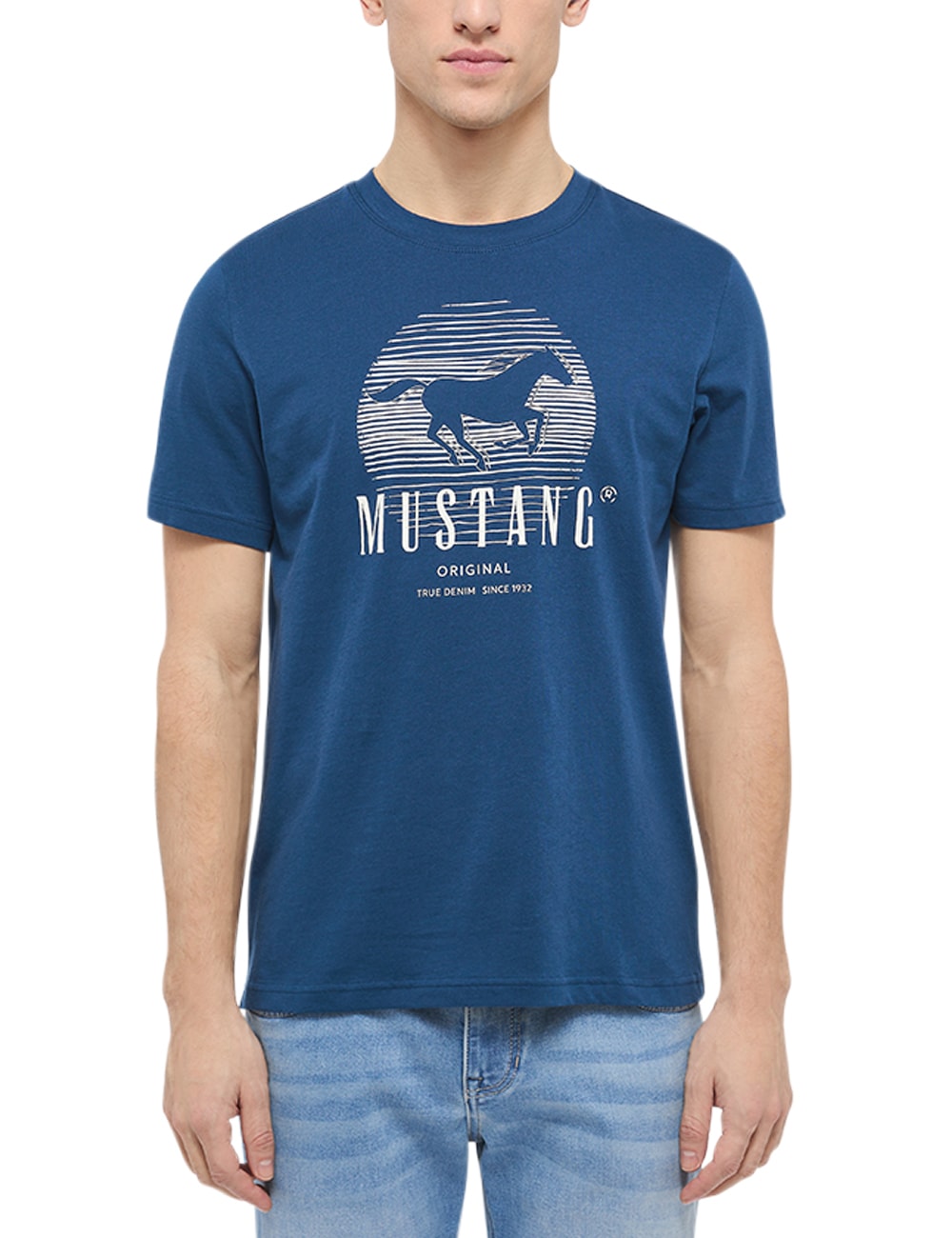 MUSTANG Kurzarmshirt »Mustang T-Shirt bei Print-Shirt« ♕