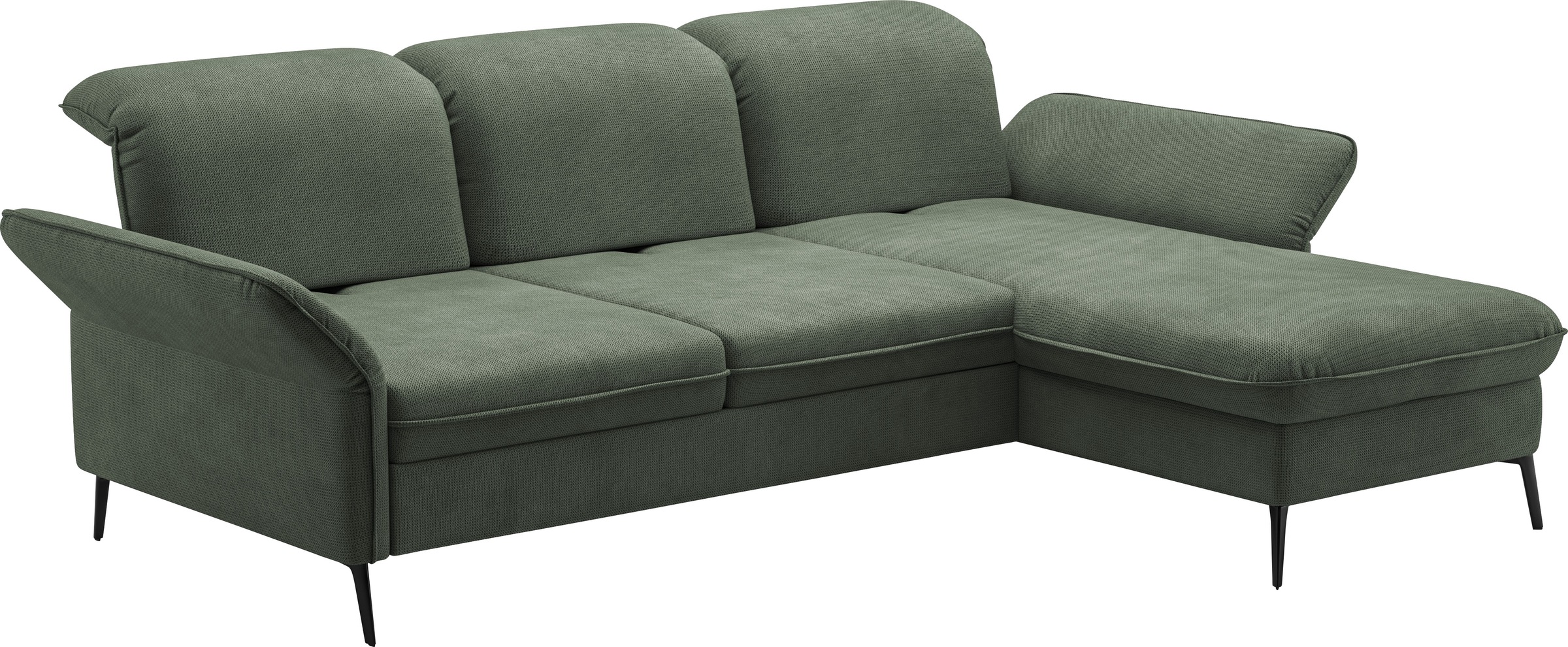 sit&more Ecksofa »Emely, inkl. Sitztiefenverstellung«, wahlweise mit Bettfunktion,Bettkasten,Kopf- & Armteilverstellung