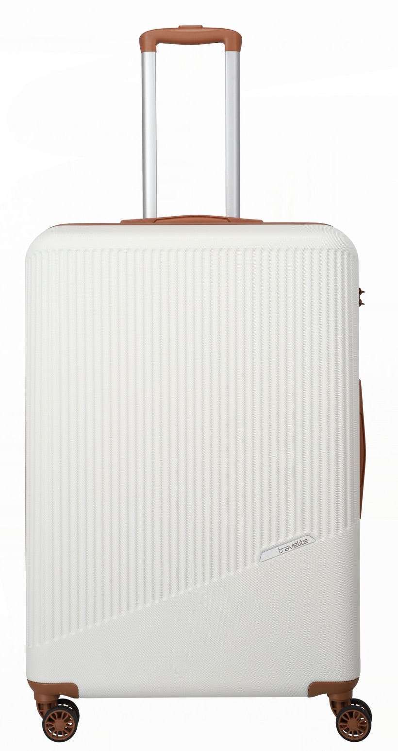 Travelite BALI Trolley L 4-Rollen Weiss/cognac