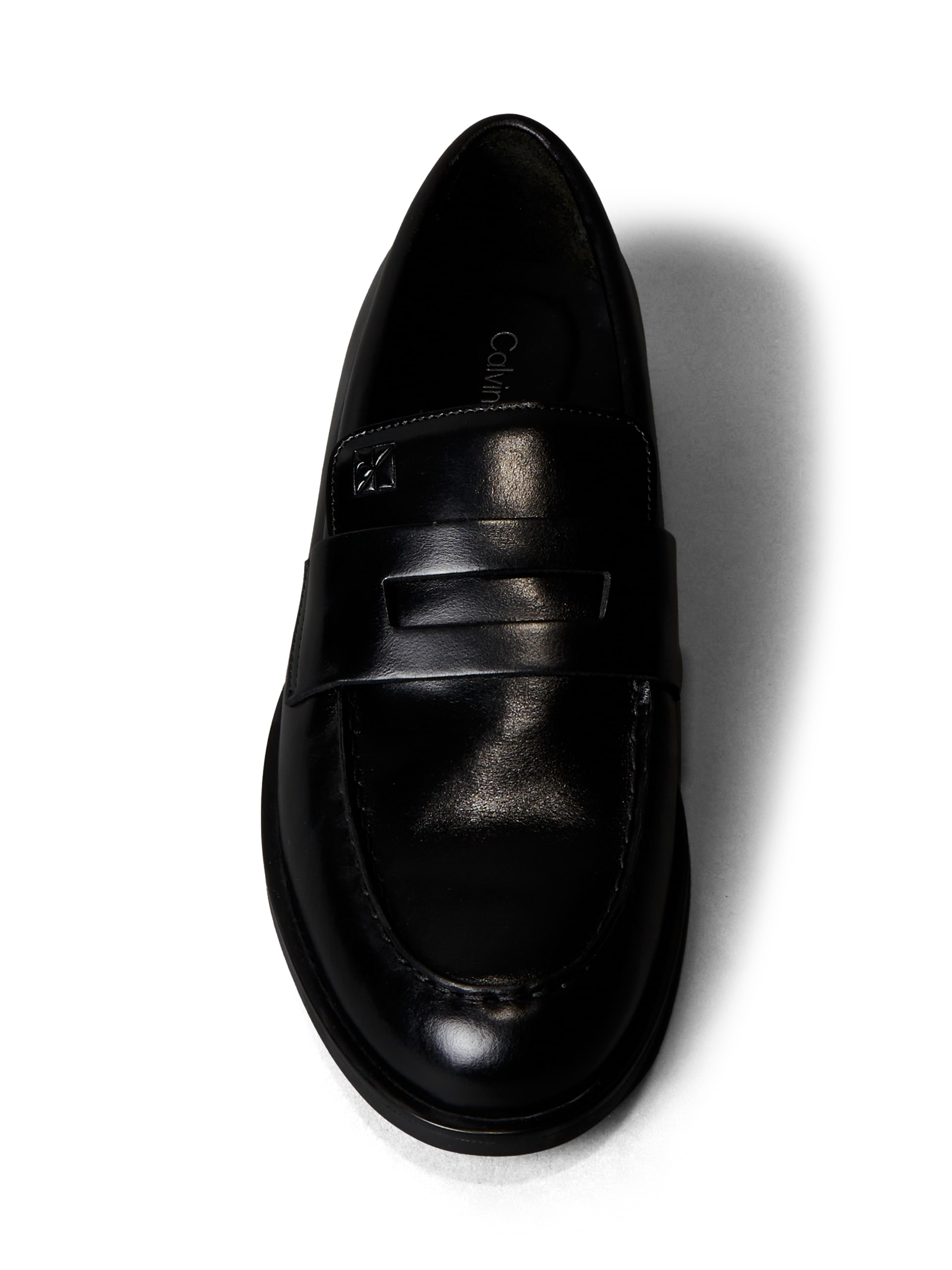 Calvin Klein Loafer »ESS RUBBER PENNY LOAFER POL LTH«  Schlupfschuh, Mokassin, ungeschnürter Halbschuh