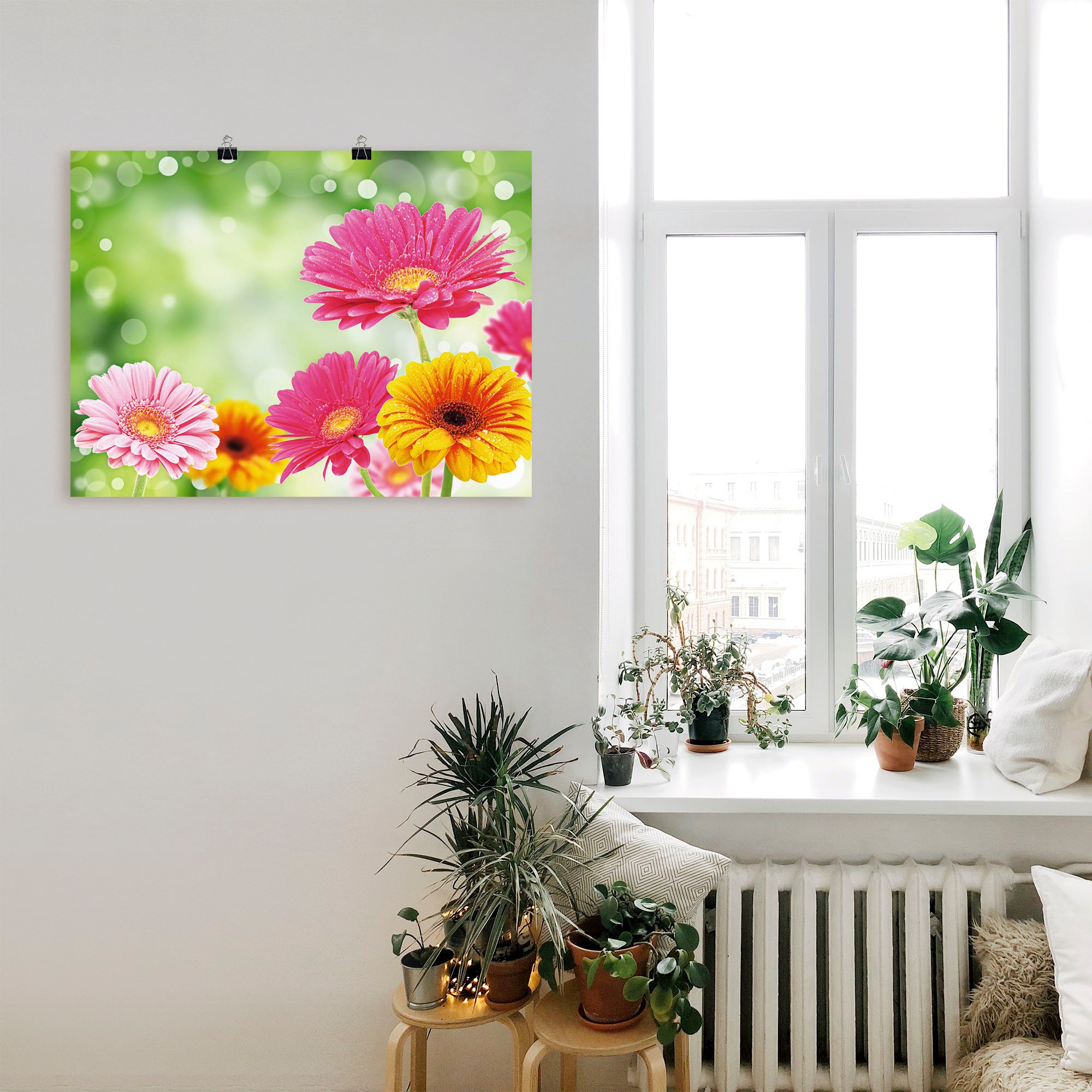 Artland Wandbild »Natürliche Romantik - Gerberas«, Blumen, (1 St.), als Leinwandbild, Poster in verschied. Größen