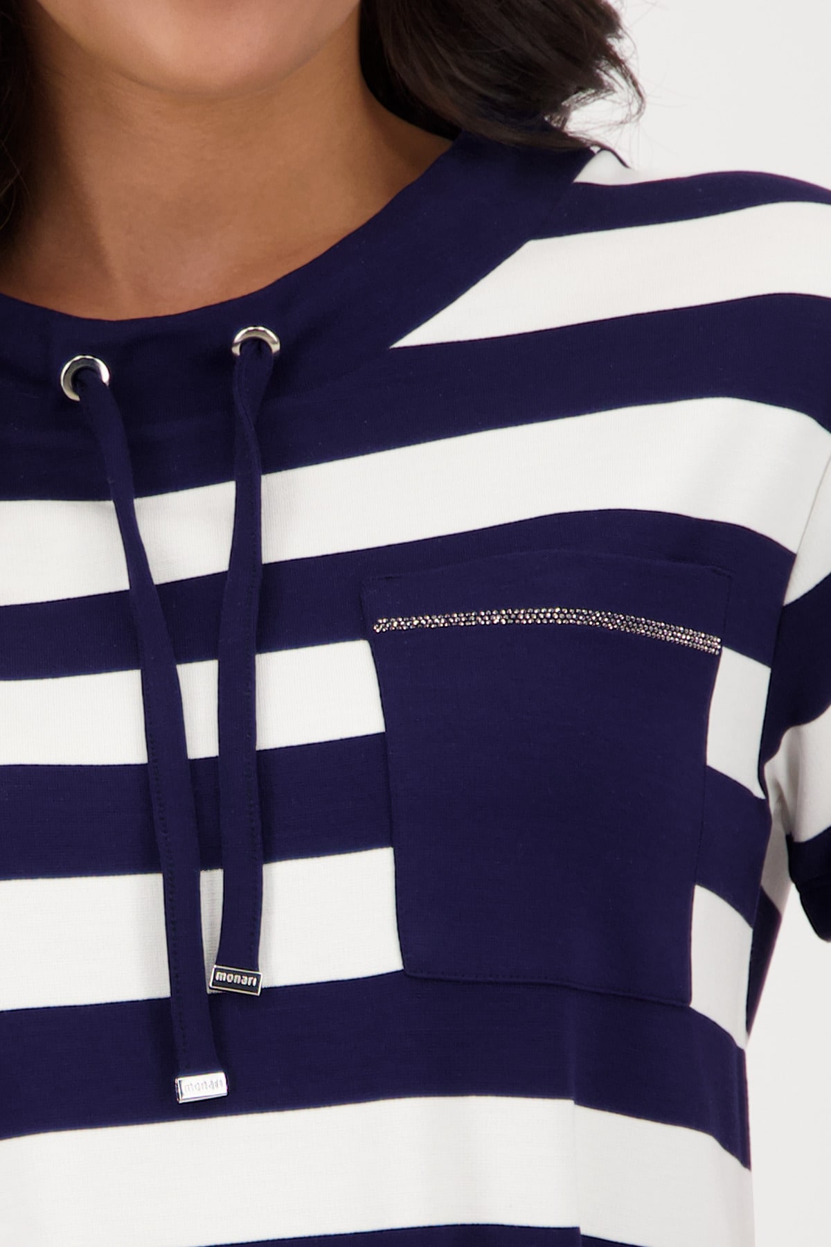 Monari Sweatshirt, mit Streifen