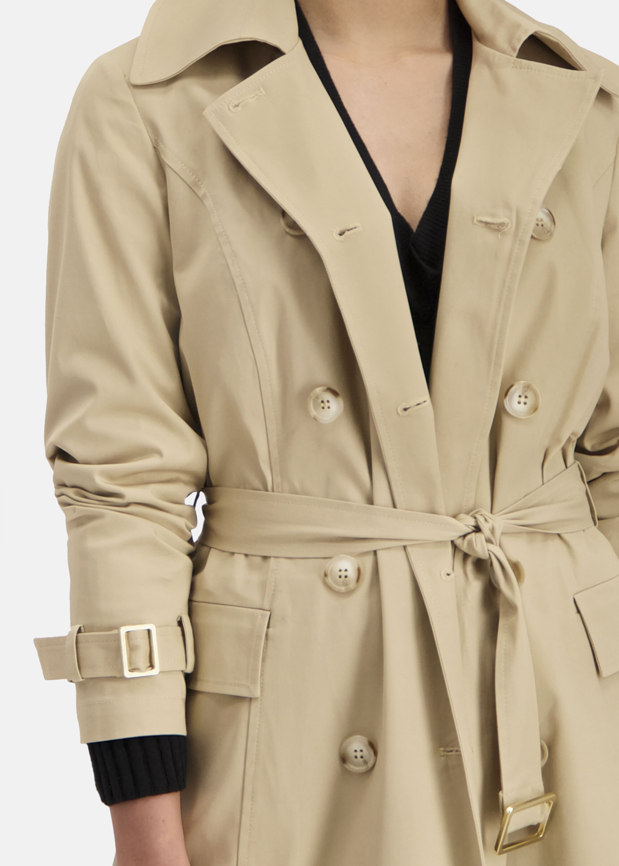 Nicowa Trenchcoat »Nicowa Trenchcoat TEKOWA« mit goldenen Details