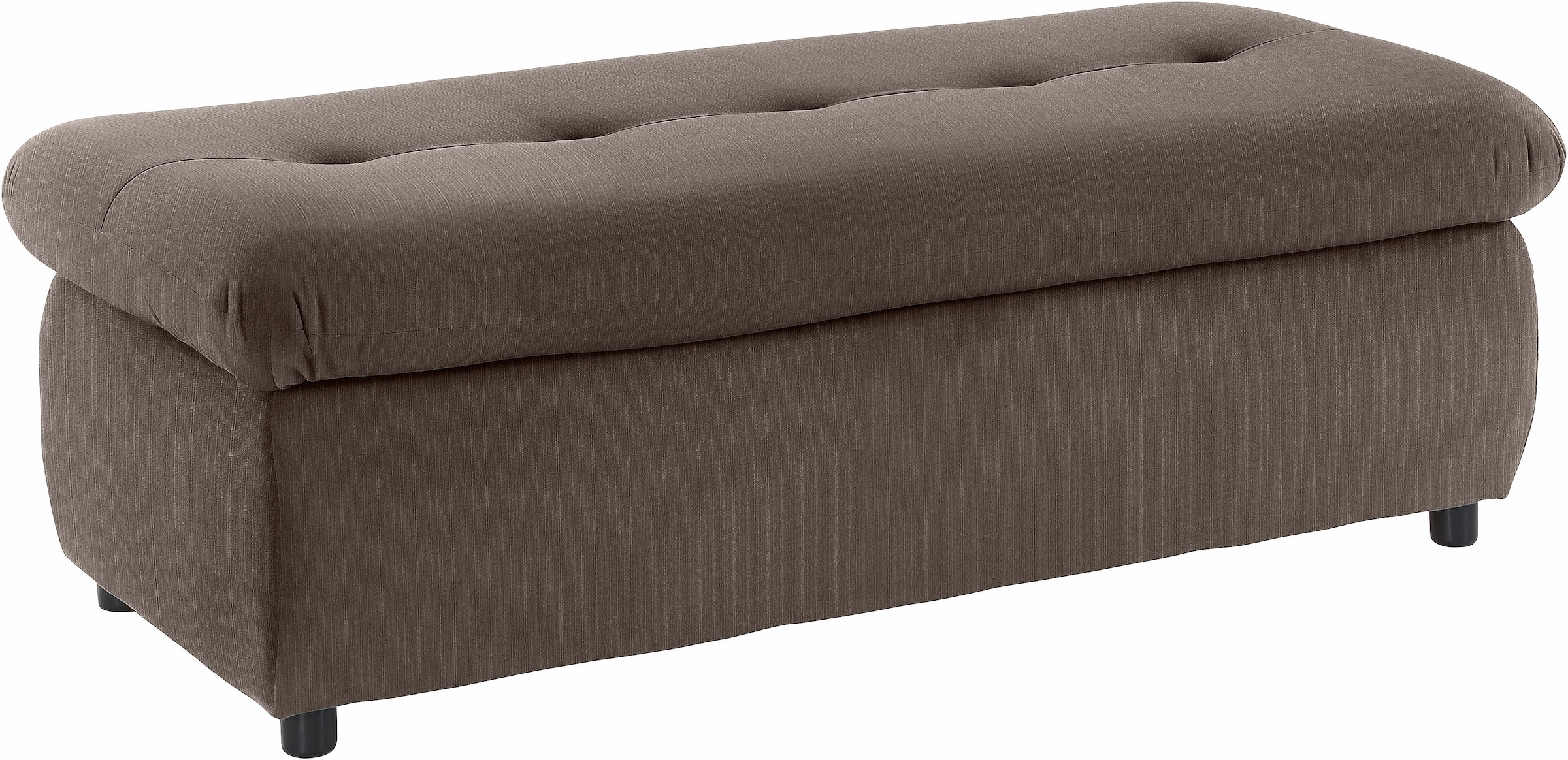 TRENDMANUFAKTUR Hocker »Indie II, bequemer Bankhocker mit Staufach unter der Sitzfläche«