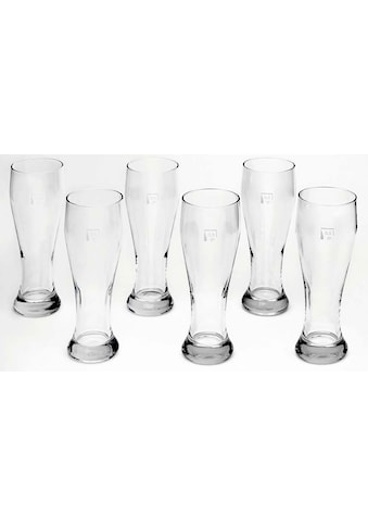 Bierglas »Weizenbierglas«, (Set, 6 tlg., 6 Weizenbiergläser 0,5l)