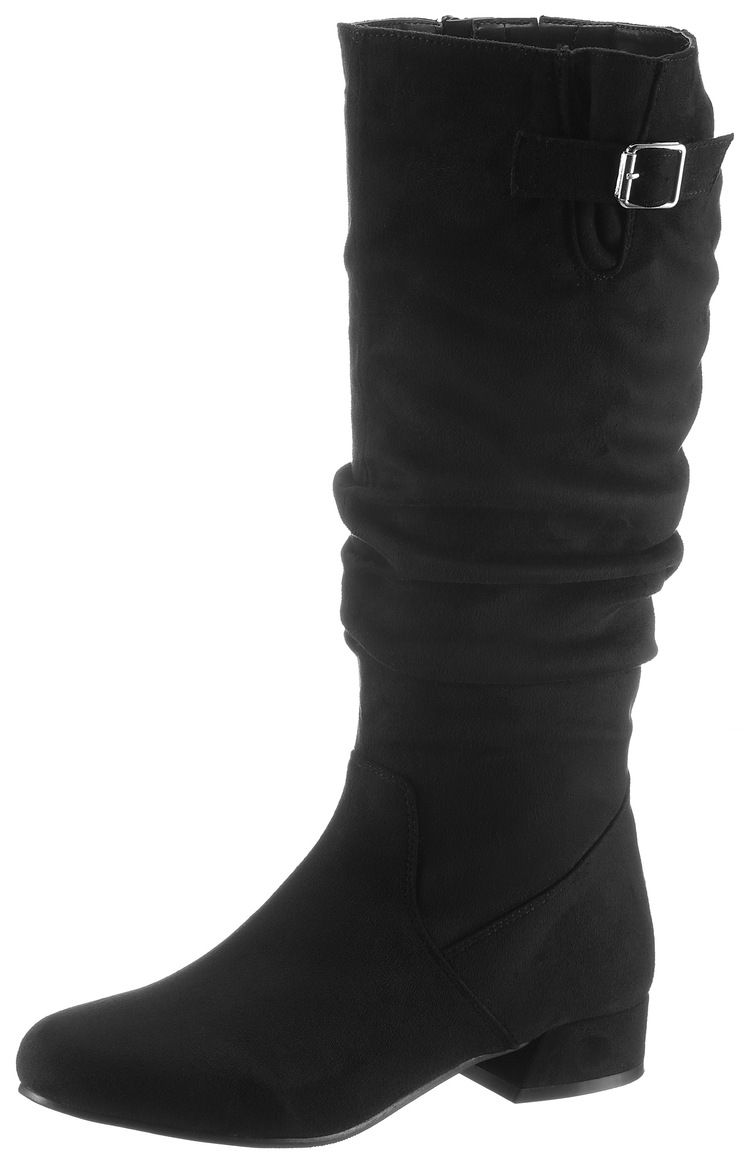 Stiefel, mit gerafftem slouchy-Schaft