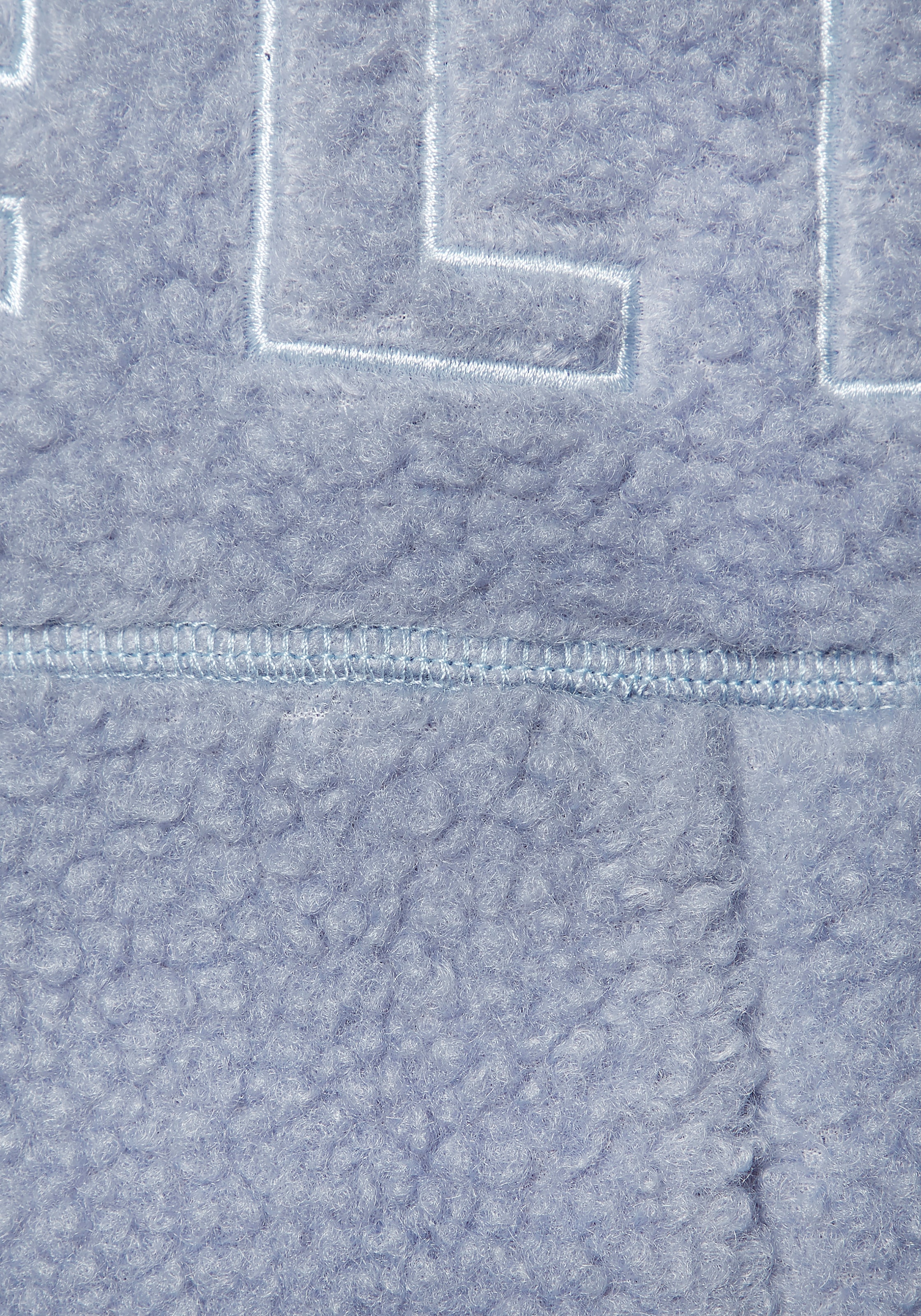 Elbsand Fleeceweste mit großer Schriftzug-Stickerei