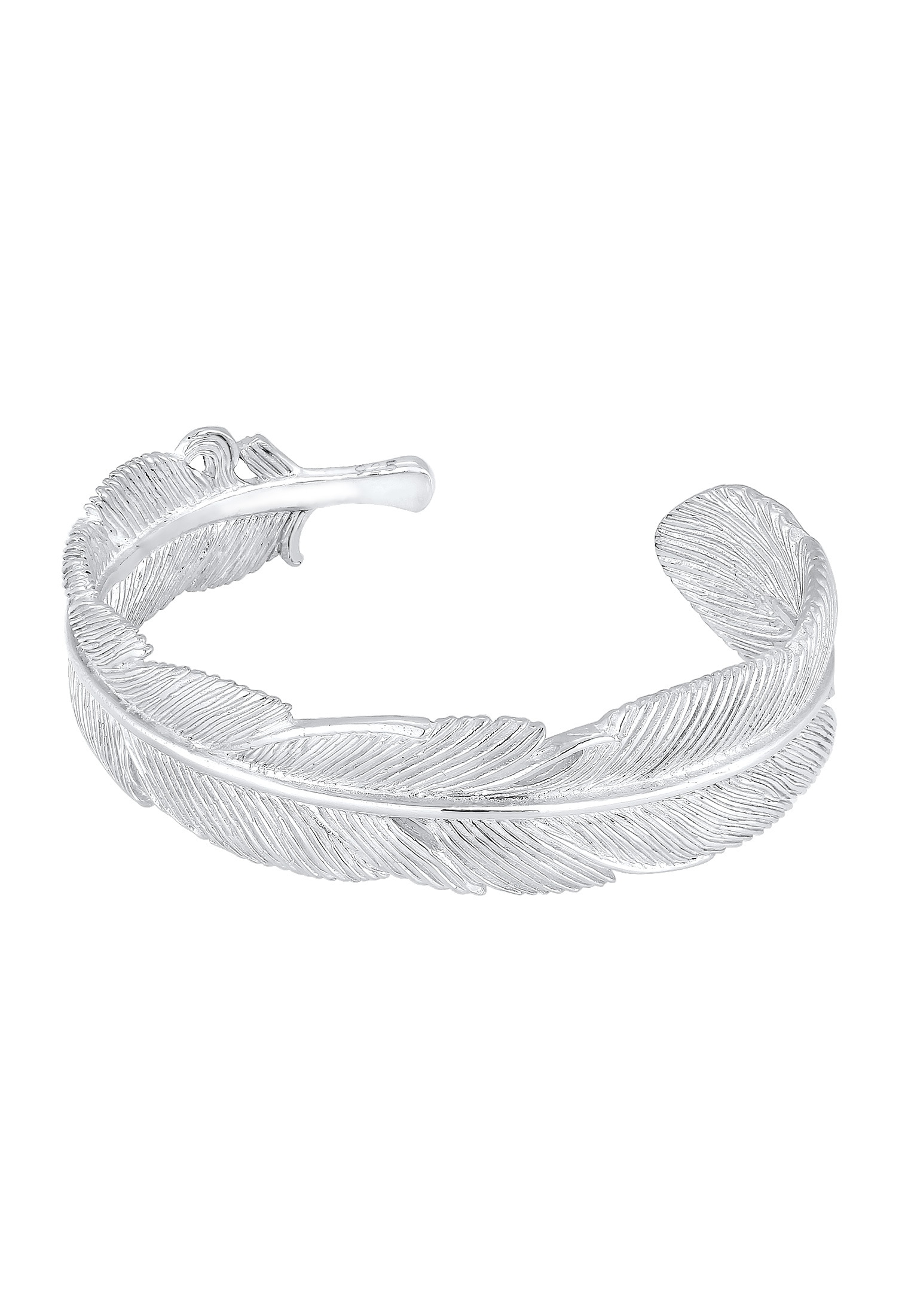 Elli Premium Armreif »Armband Armspange Feder 925 Sterling Silber«