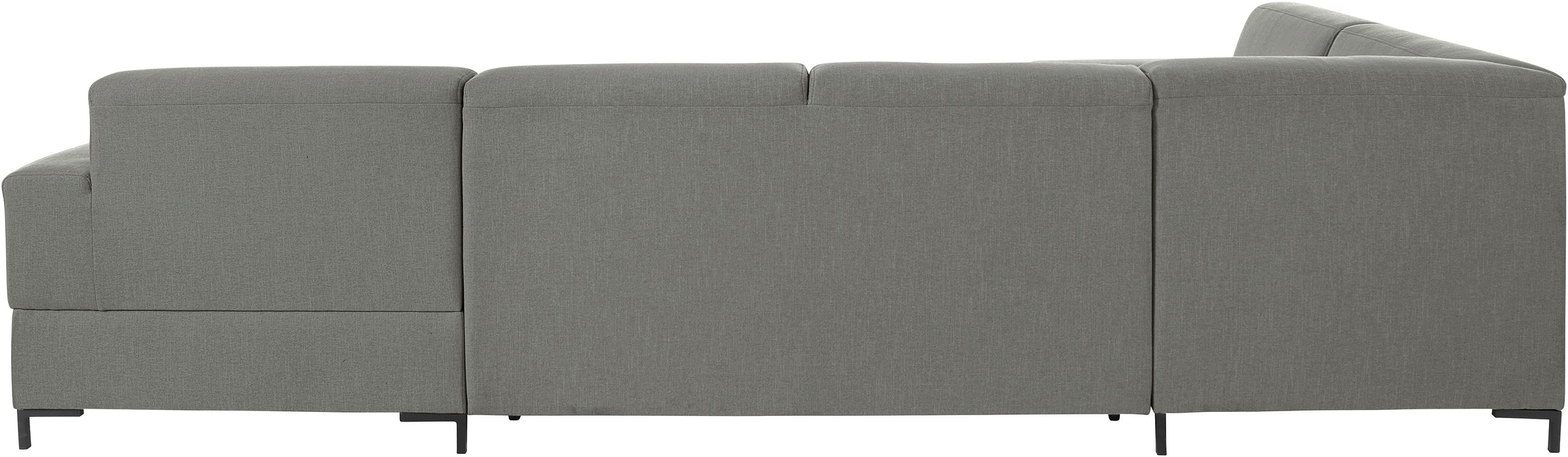 OTTO products Wohnlandschaft »Grazzo U-Form«, hochwertige Stoffe aus recyceltem Material, Steppung im Sitzbereich