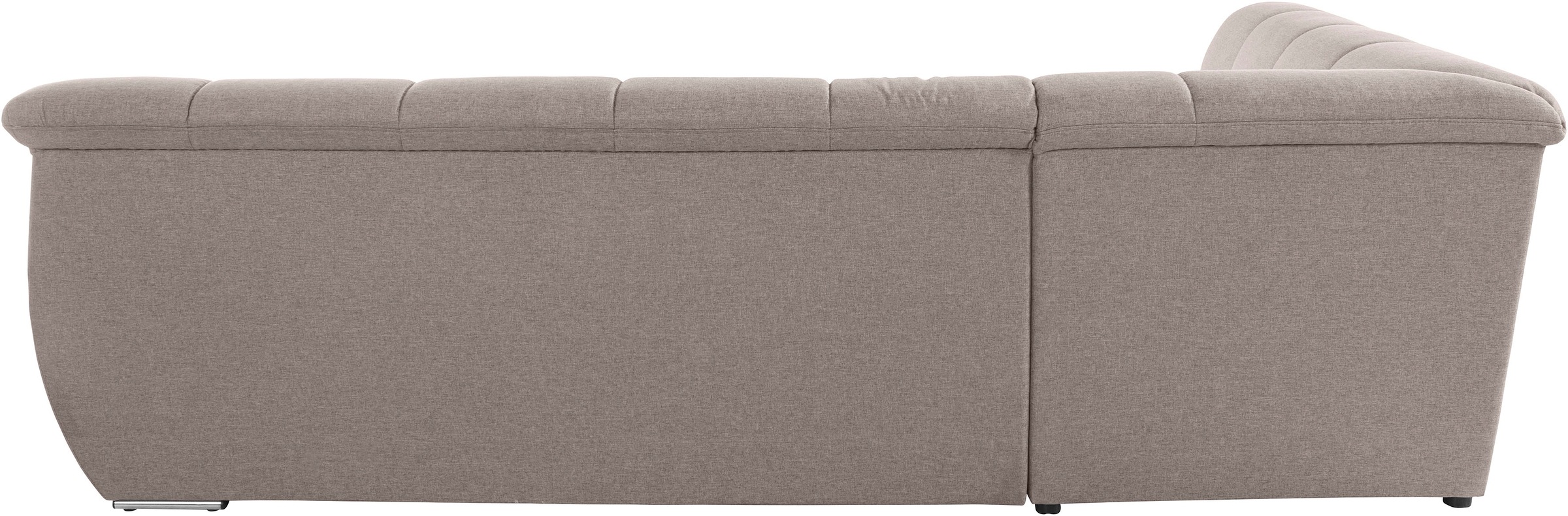 DOMO collection Ecksofa »Lagoa, moderne Sitzheftung, bequem und komfortabel, L-Form«, wahlweise mit Bettfunktion, frei im Raum stellbar, große Farbvielfalt
