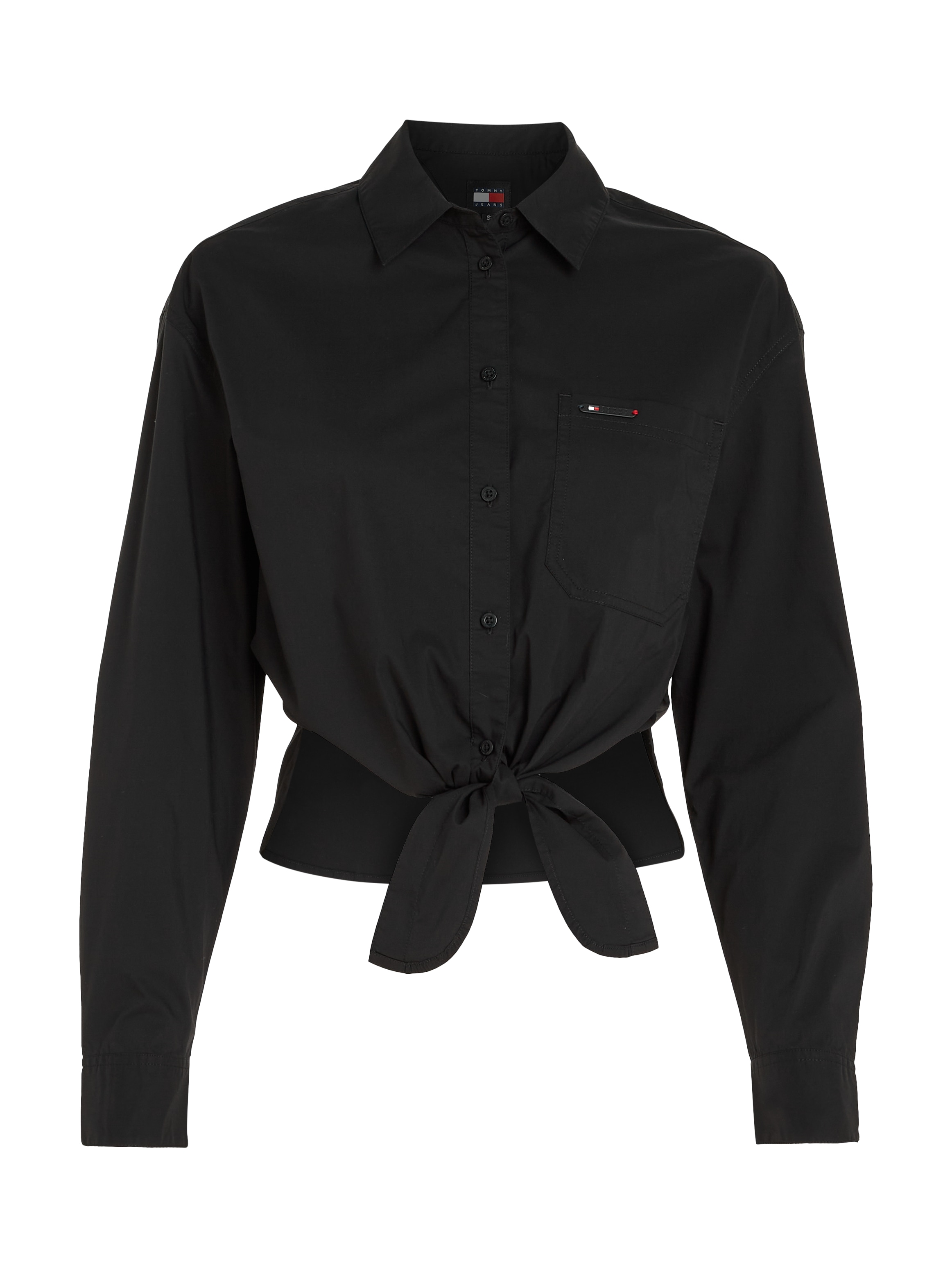 Tommy Jeans Blusentop »TJW FRONT TIE SHIRT«, mit Bindeband