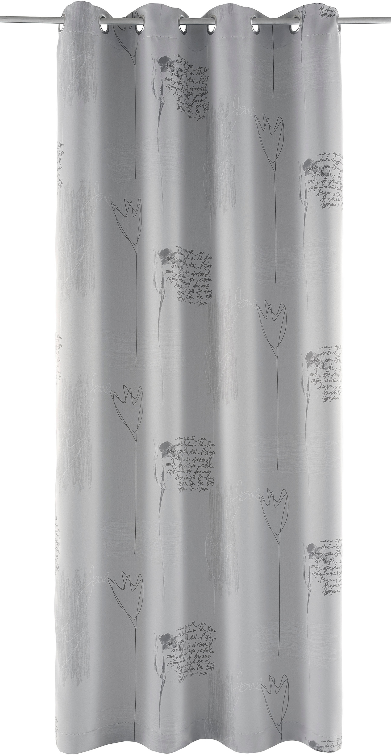 my home Vorhang »AMSTERDAM« Ösen 1 Stk. tlg. blickdicht, bedruckt, 135x235 cm,