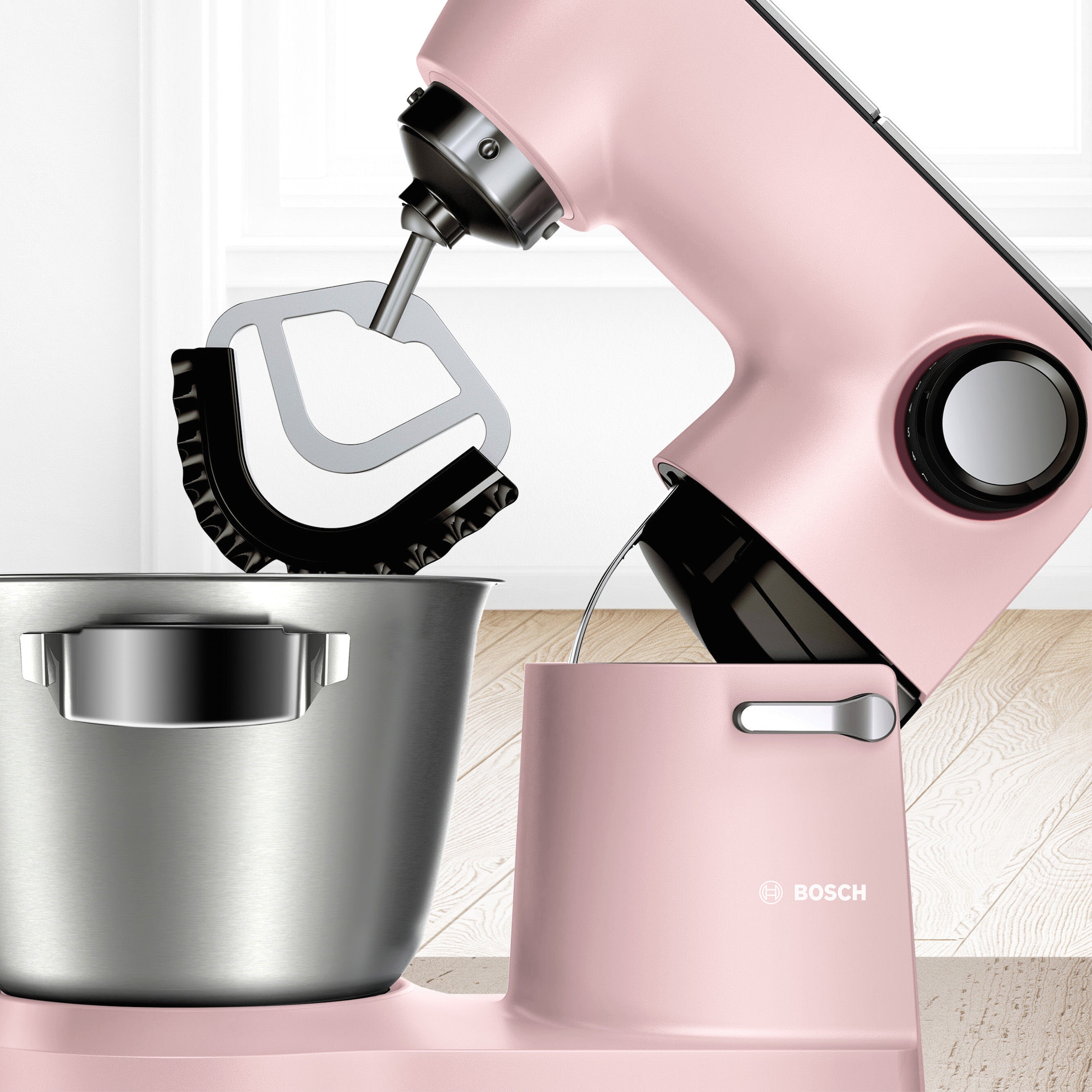 Planetenrührwerk, Profi-Patisserie-Set, mit Garantie »MUM9A66N00 Jahren pastelrosé 3 Küchenmaschine XXL BOSCH OptiMUM«,