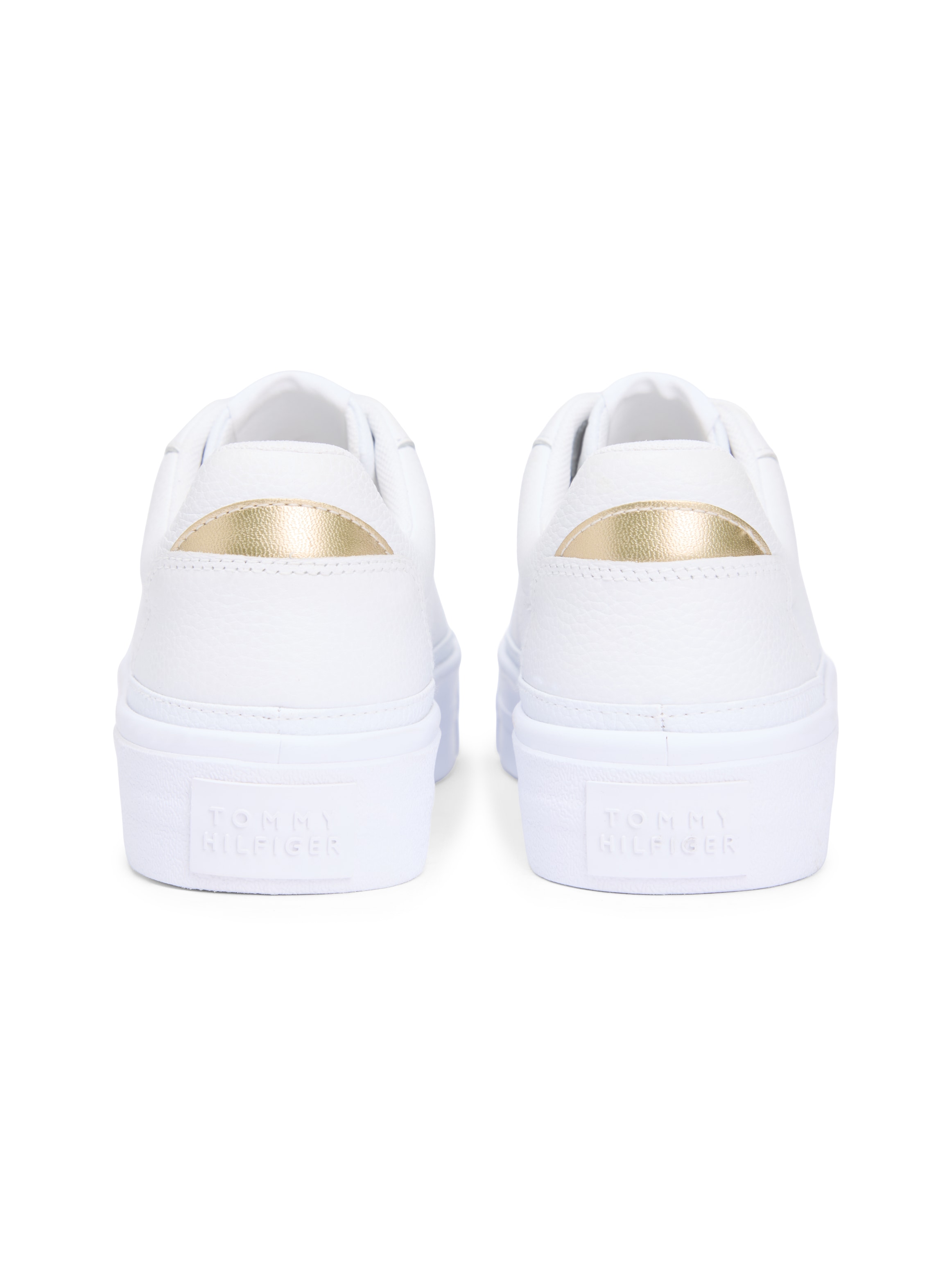 Tommy Hilfiger Plateausneaker »TH FOXING PLATFORM LEATHER«  , Freizeitschuh, Halbschuh, Schnürschuh, weiche Schaftrand-Polsterung