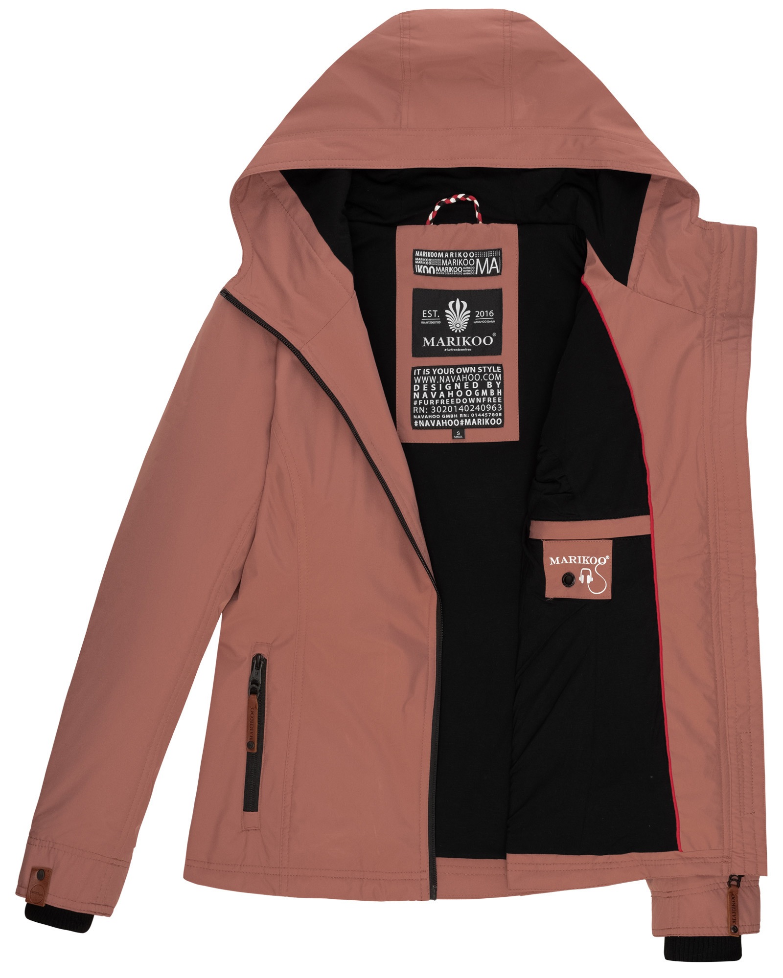 Marikoo Outdoorjacke »Marikoo Brombeere Damen Jacke B862«