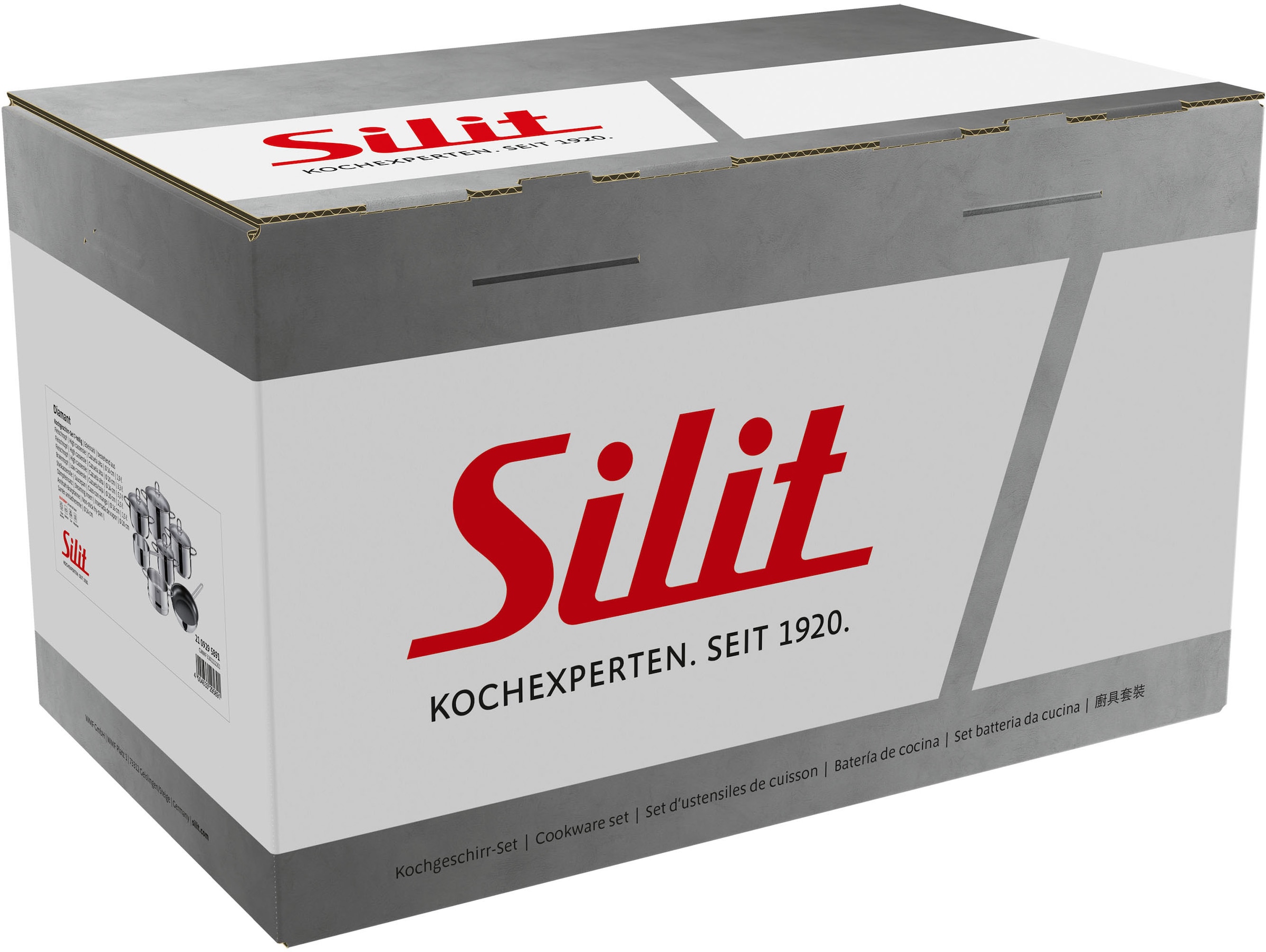 Silit Topf-Set »Diamant« Set, mit Dampfeinsatz, 11 Stk. tlg. Edelstahl 18/10