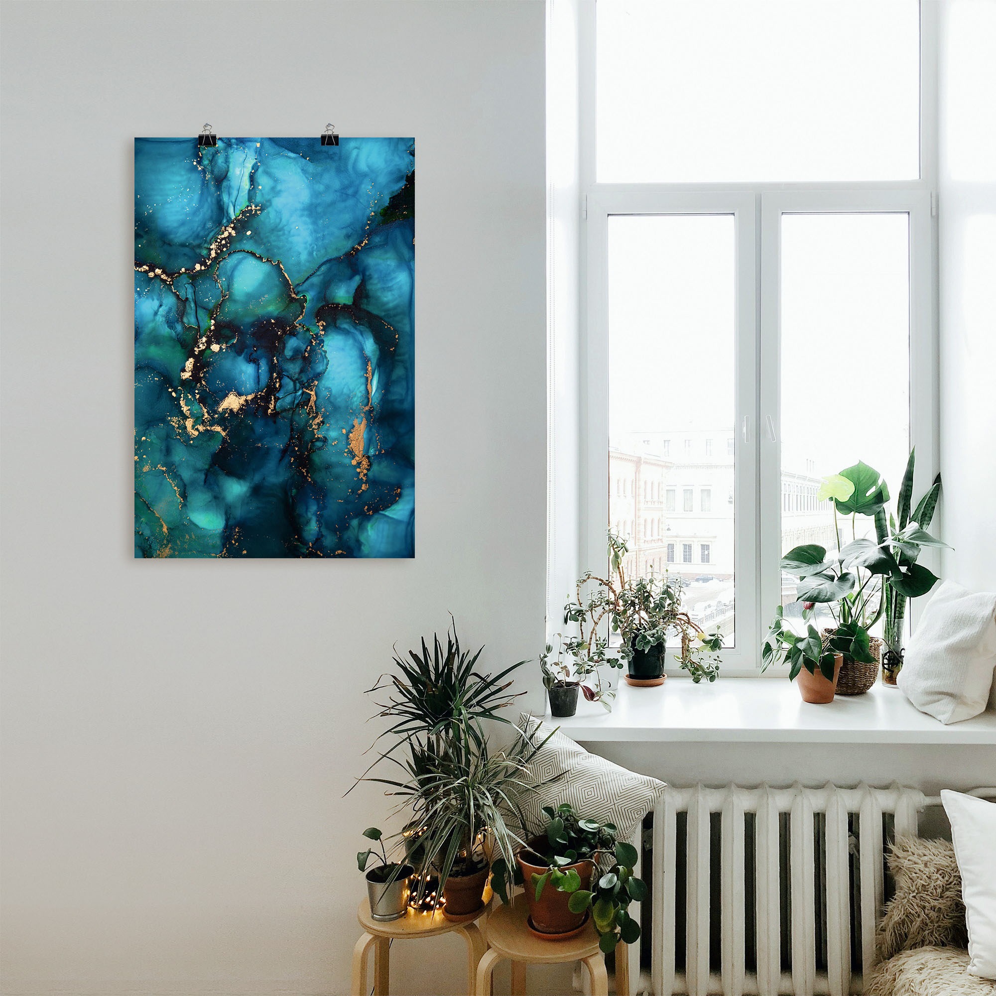 Artland Wandbild »Lagune«, Muster, (1 St.), als Alubild, Outdoorbild, Leinwandbild, Poster in verschied. Größen