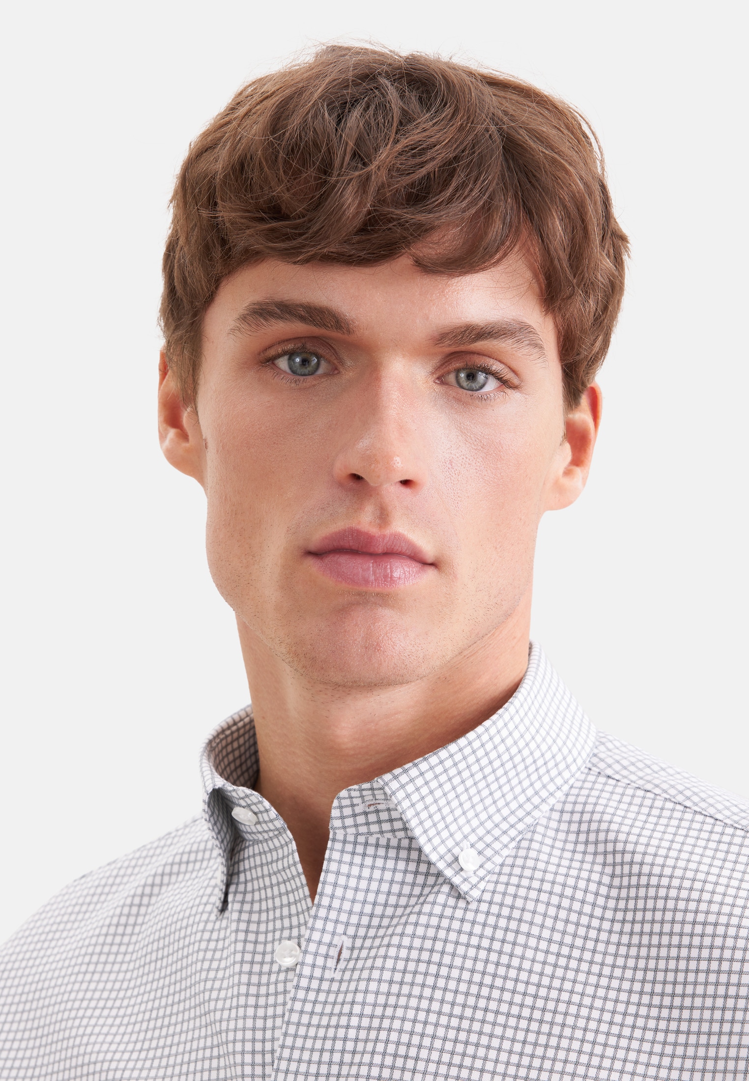 seidensticker Businesshemd »Schwarze Rose« Shaped 1/1 Button-Down-Kragen Karo