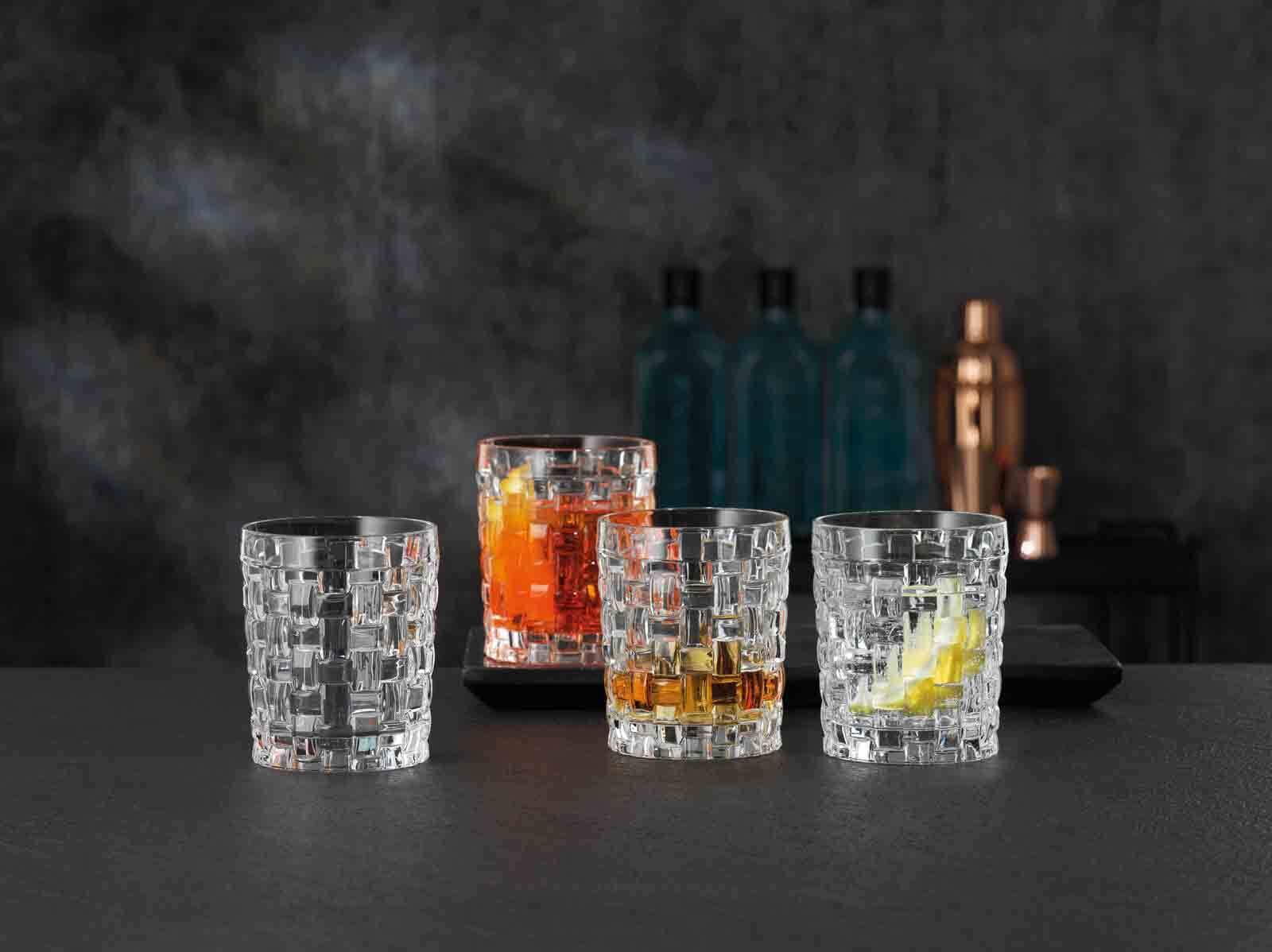 Nachtmann Glas »Bargläser Bossa Nova 12er Set transparent« Erhöhte Bruchfestigkeit, Kristallglas, spülmaschinenfest