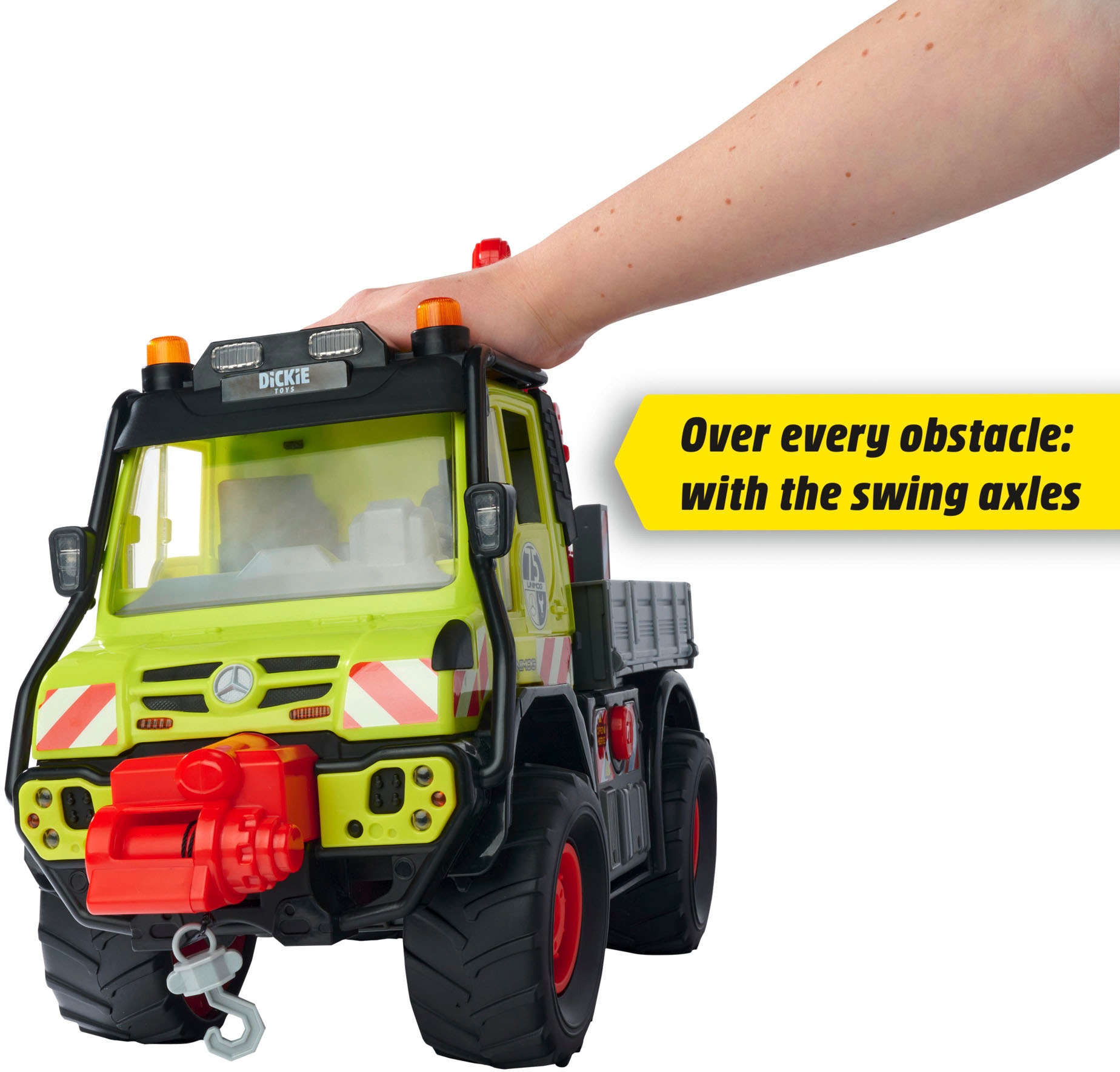 Dickie Toys Spielzeug-Forstmaschine »Unimog U530«, mit Licht & Sound