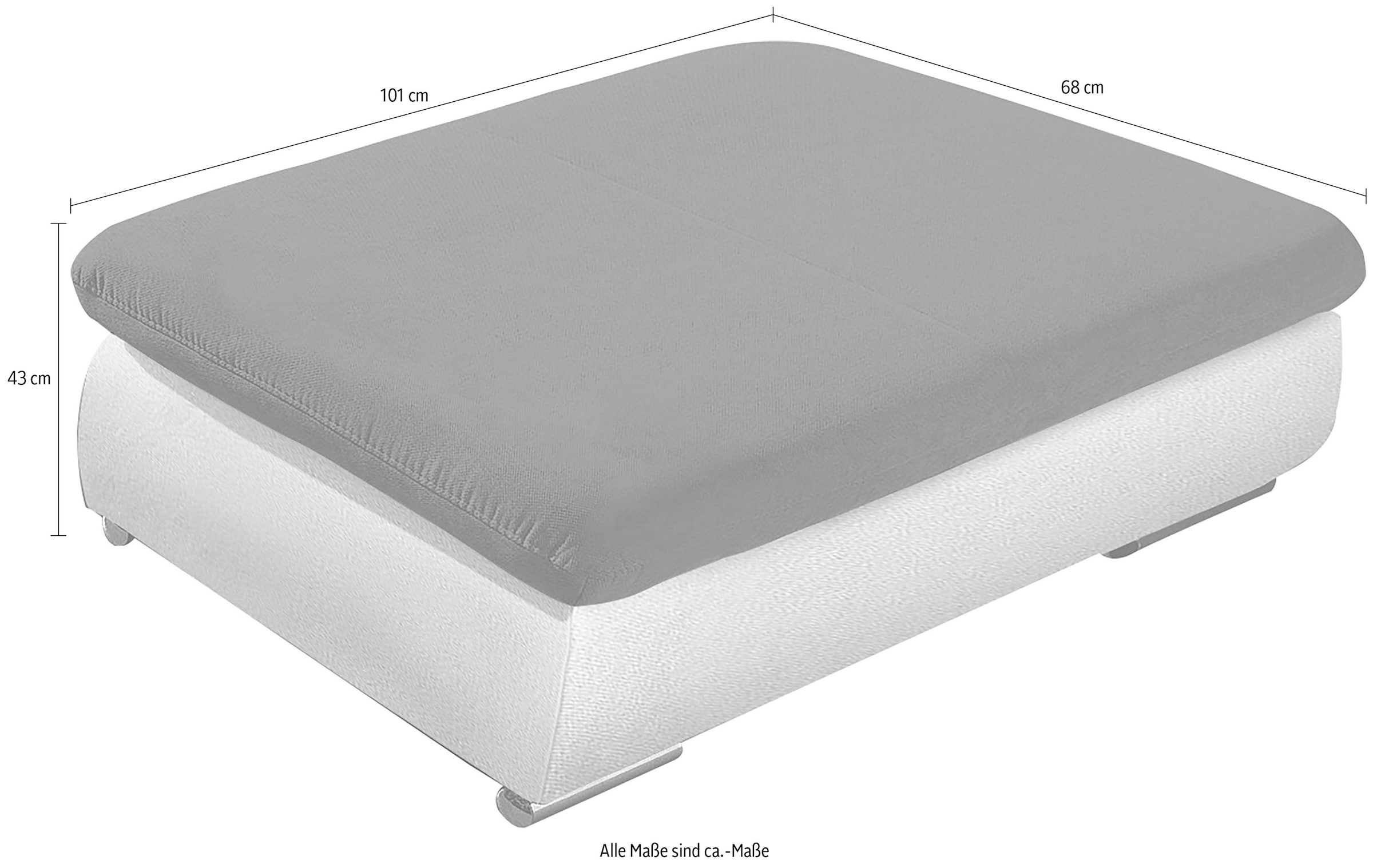 sit&more Polsterhocker »Valantine«, individuell zum Kombinieren