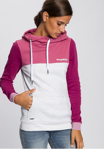 KangaROOS Kapuzensweatshirt, mit modischer Kombination aus Color-Blocking und Streifen kaufen