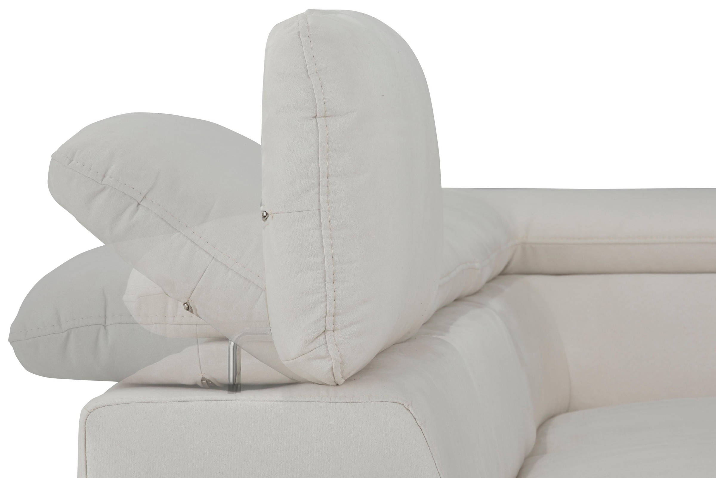 Home affaire Ecksofa »Alberto L-Form«, mit Kopfteilverstellung, wahlweise mit Bettfunktion