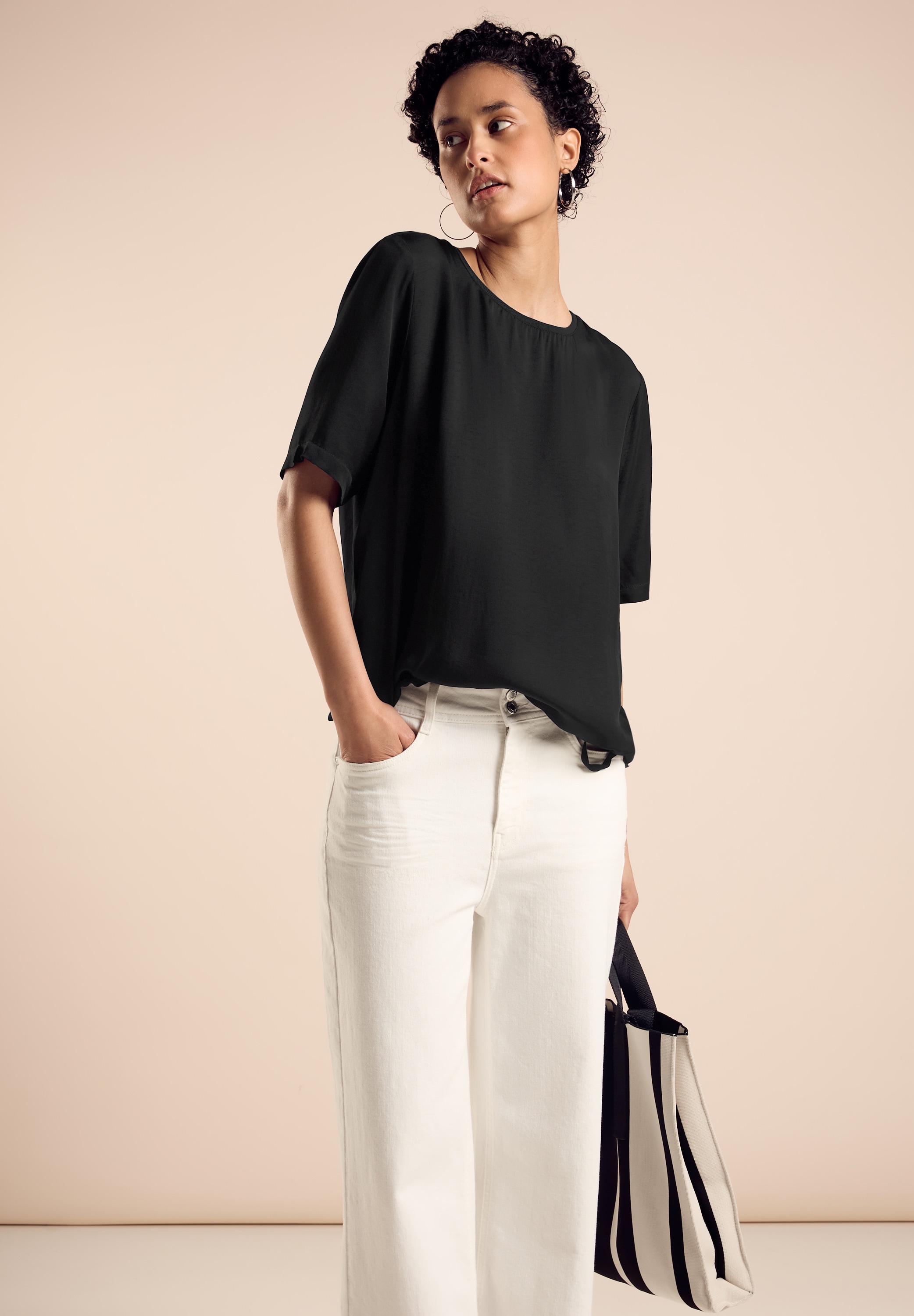 STREET ONE Shirtbluse, mit Tunnelzug