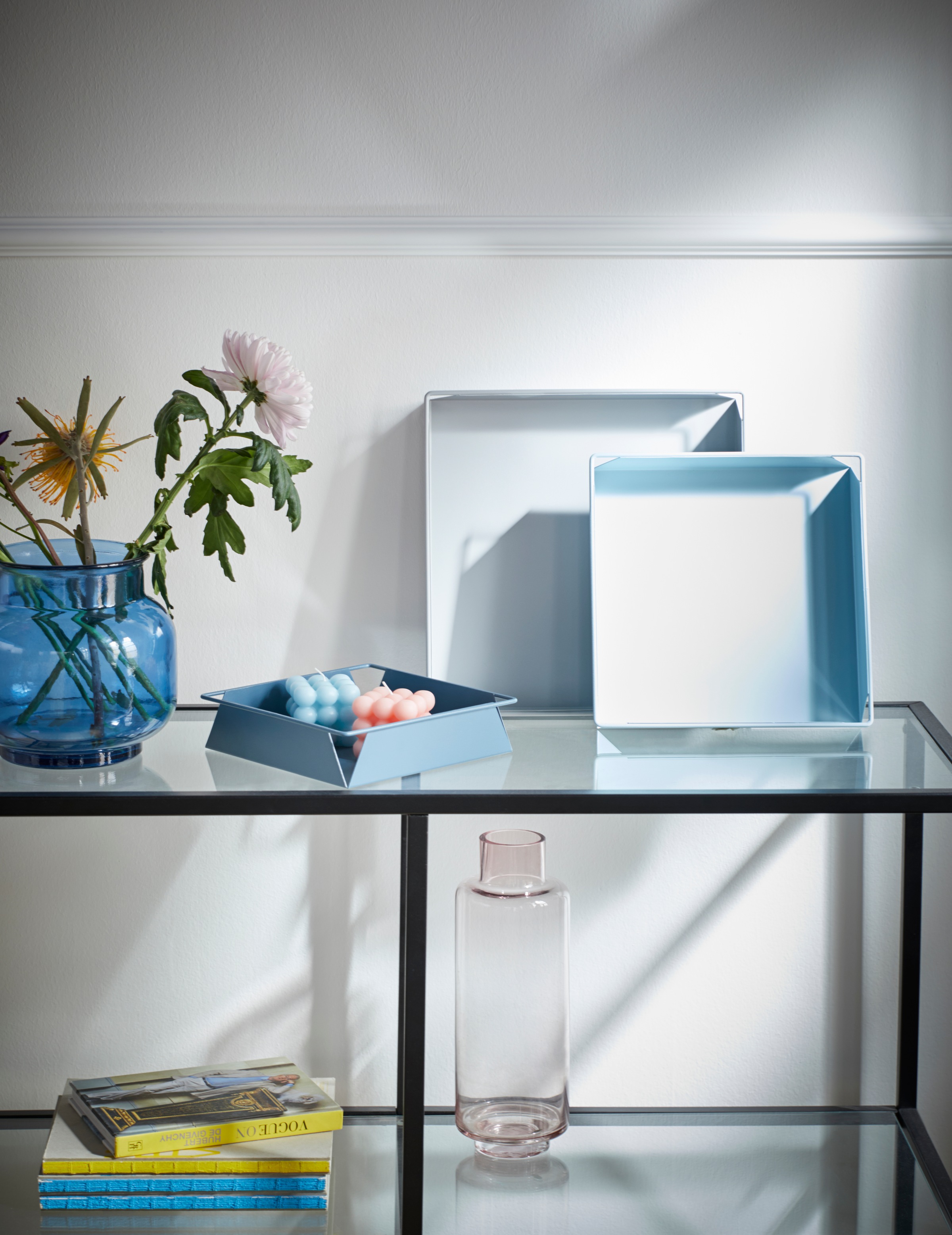 andas Tablett »Nilsby«, (Set, 3 tlg., 31x31x5 cm / 26x26x5 cm / 21x21x5 cm)