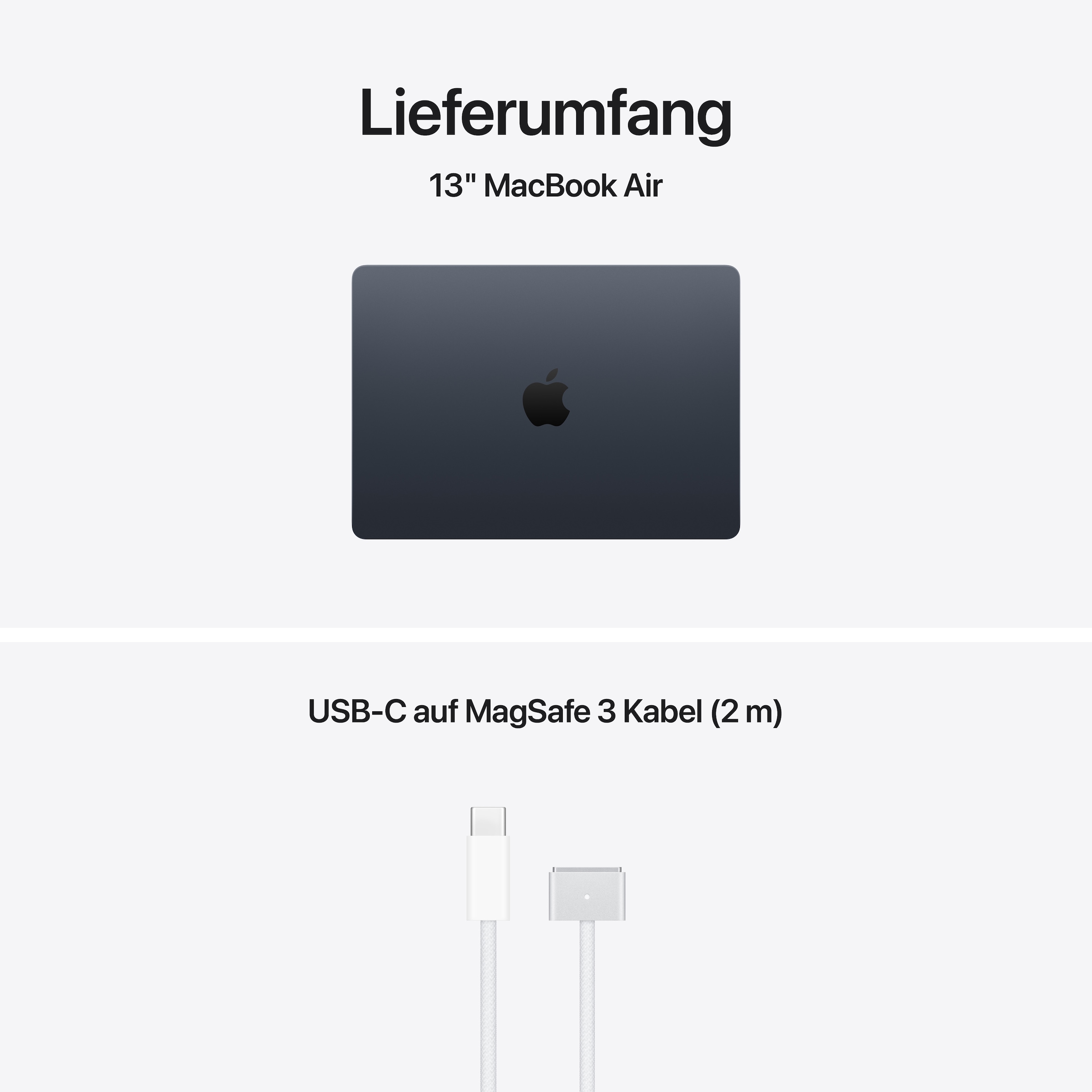 Apple Notebook »13-inch MacBook Air« 34,46 cm / 13,6 ″ Apple M5 8-Core GPU 512 GB SSD