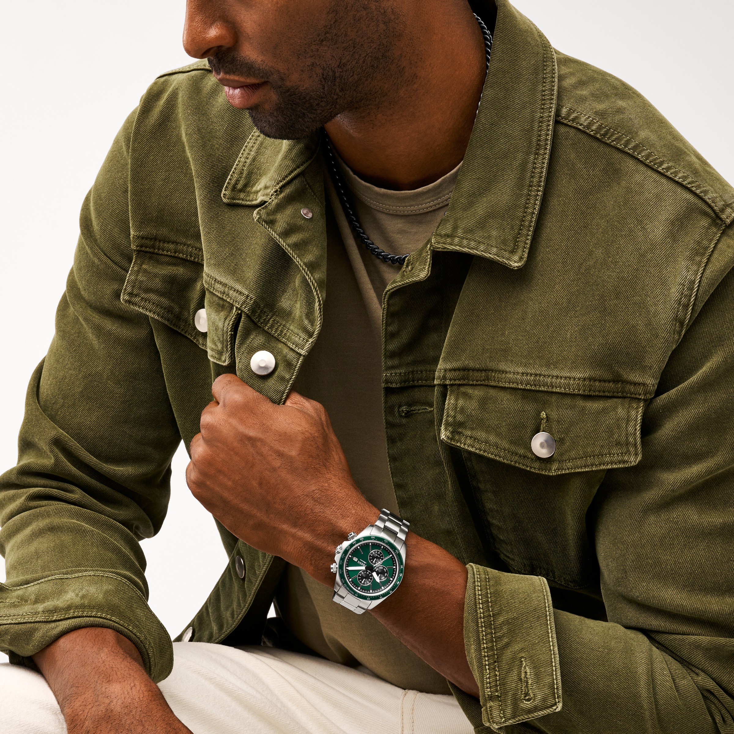 Fossil Quarzuhr »AUTOCROSS«, Armbanduhr, Herrenuhr, Edelstahlarmband, analog, Tag, Wochentag