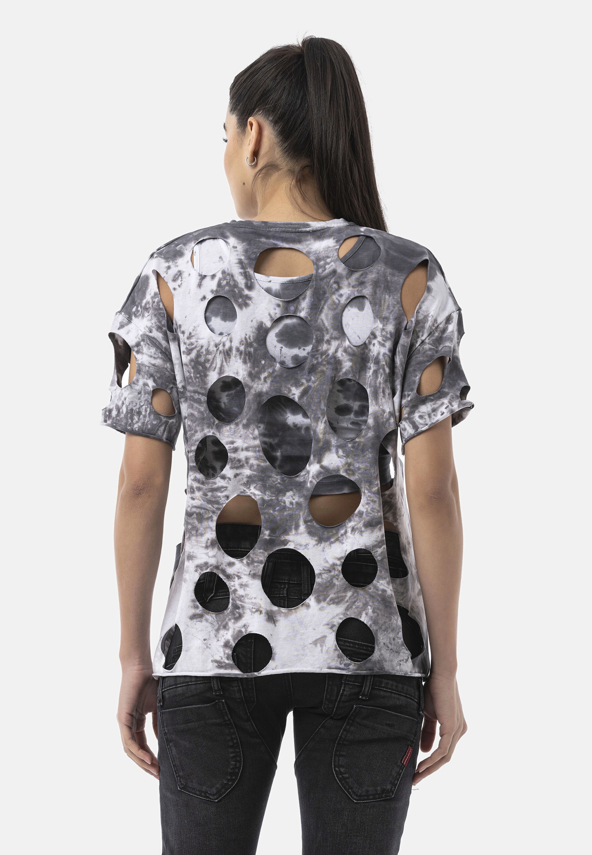 Cipo & Baxx T-Shirt »WT393« mit Cut-Out-Details