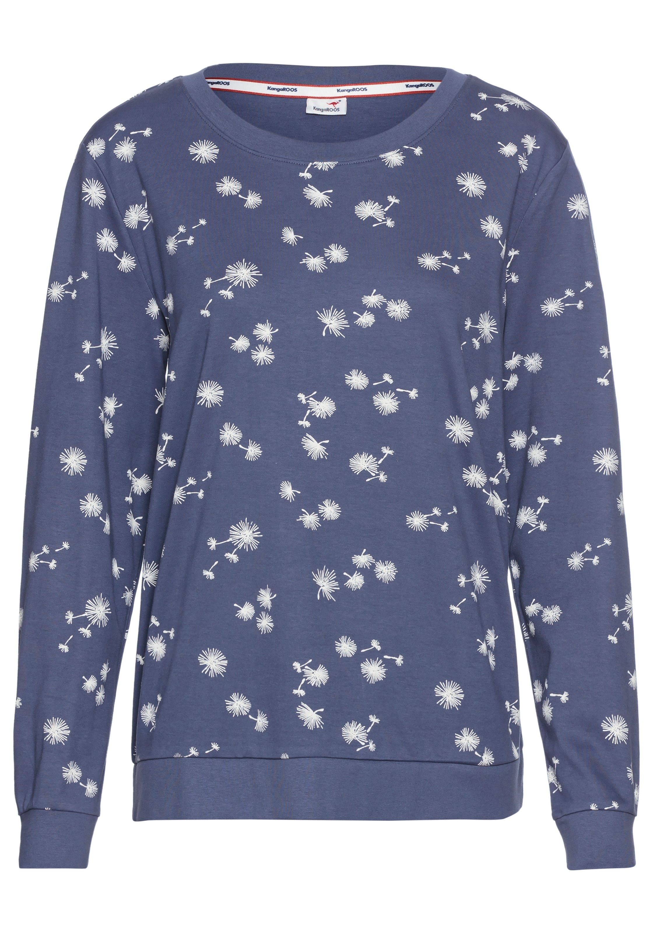 KangaROOS Sweatshirt, mit Pusteblumen Allover-Print