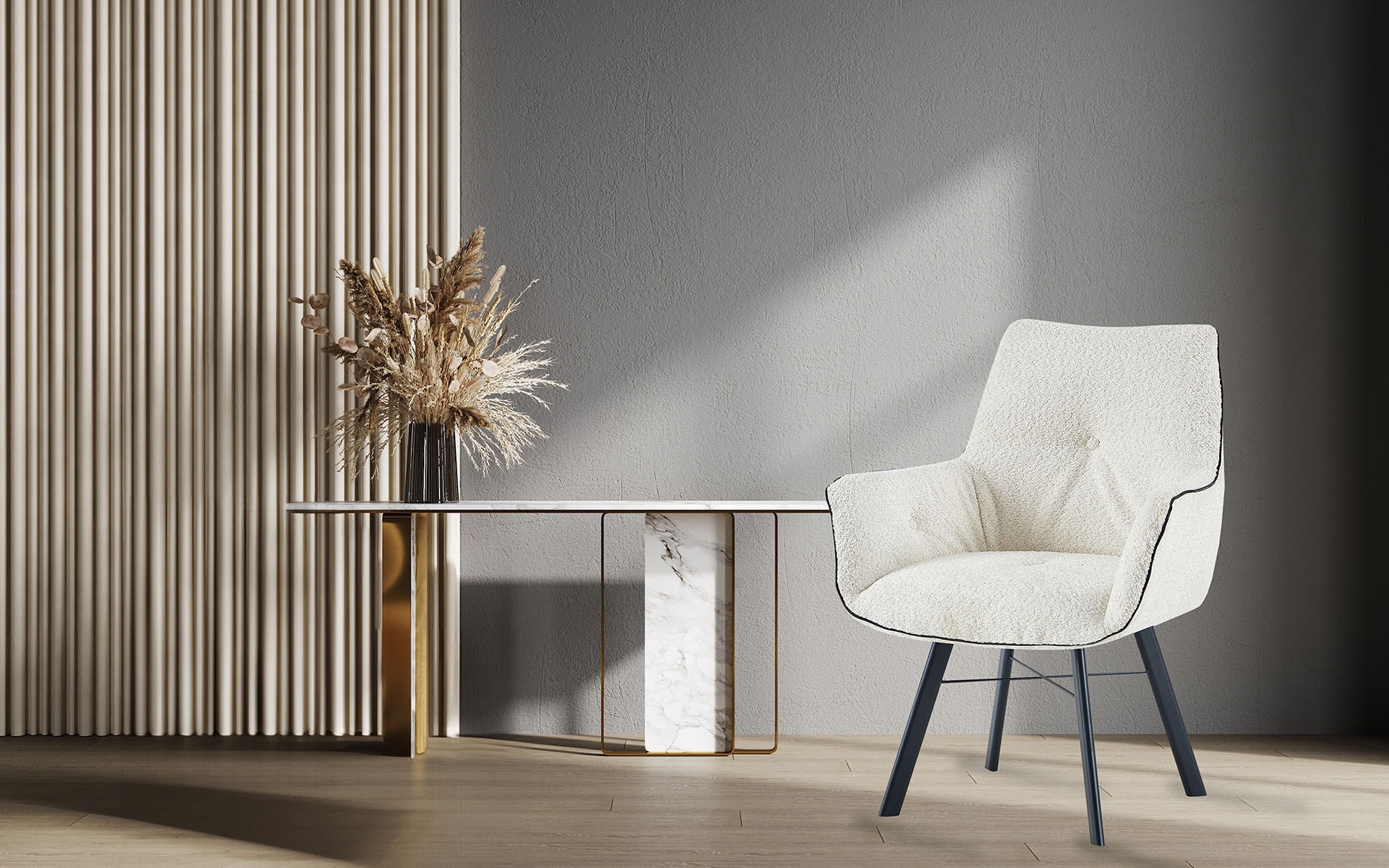 Kayoom Armlehnstuhl »Stuhl Allie 125, mit Armlehne, 180° drehbar, mit Rückholautomatik« () 1 Stk.180°-drehbar mit Auto-Rückholfunktion,einfaches Aufstehen mit Armlehne