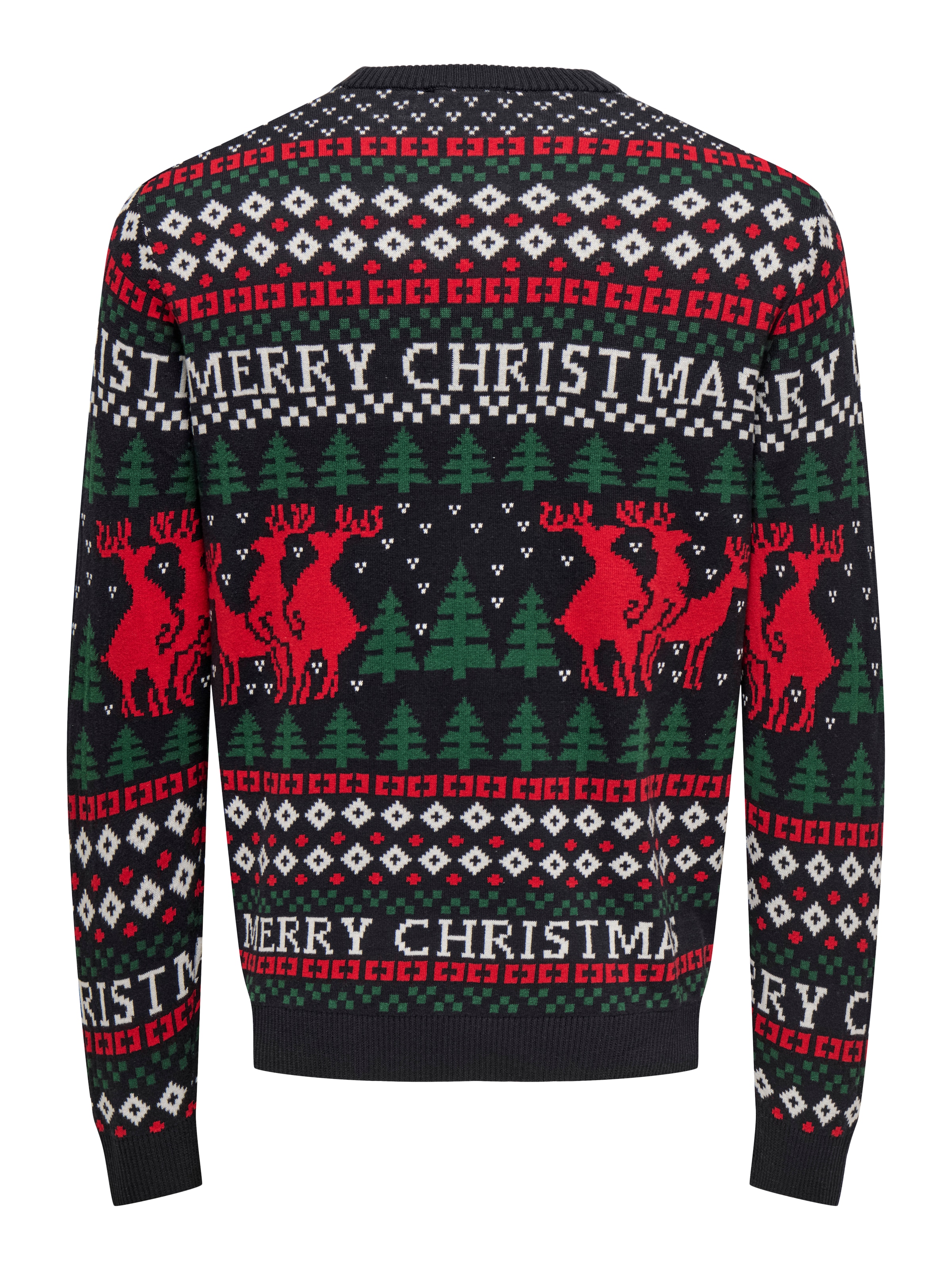 ONLY & SONS Rundhalspullover »ONSX-MAX REG DEER CREW KNIT«