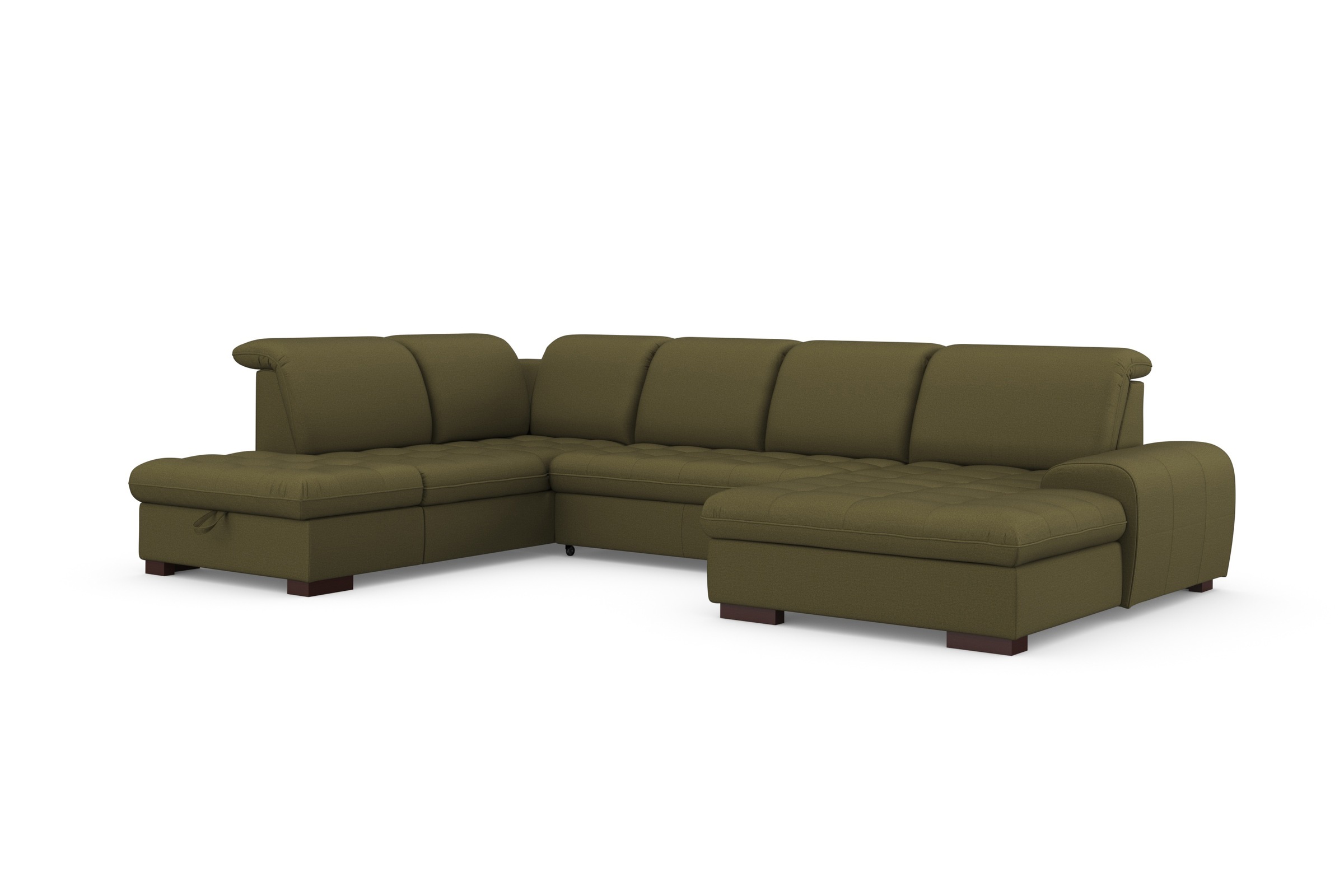 sit&more Wohnlandschaft »Luxor U-Form«, wahlweise mit Bettfunktion, Bettkasten und Kopfteilverstellung