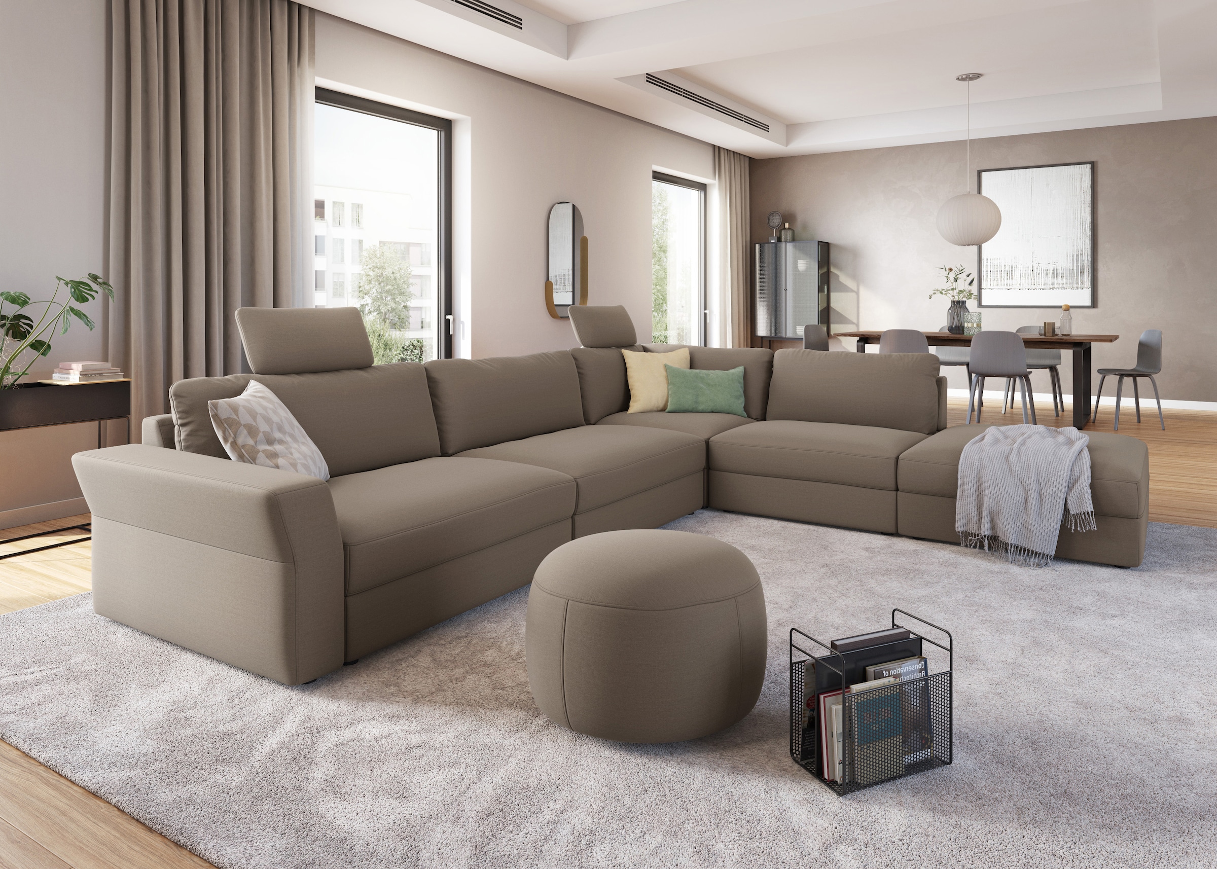 sit&more Hocker »Cadabra«, Rundhocker, Durchmesser Sitzfläche 64 cm oder 104 cm