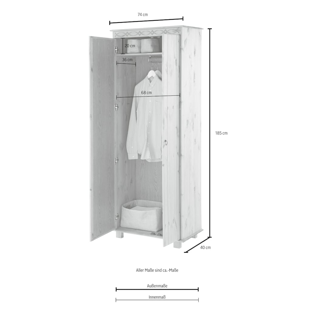 Home affaire Garderobenschrank »Indra«